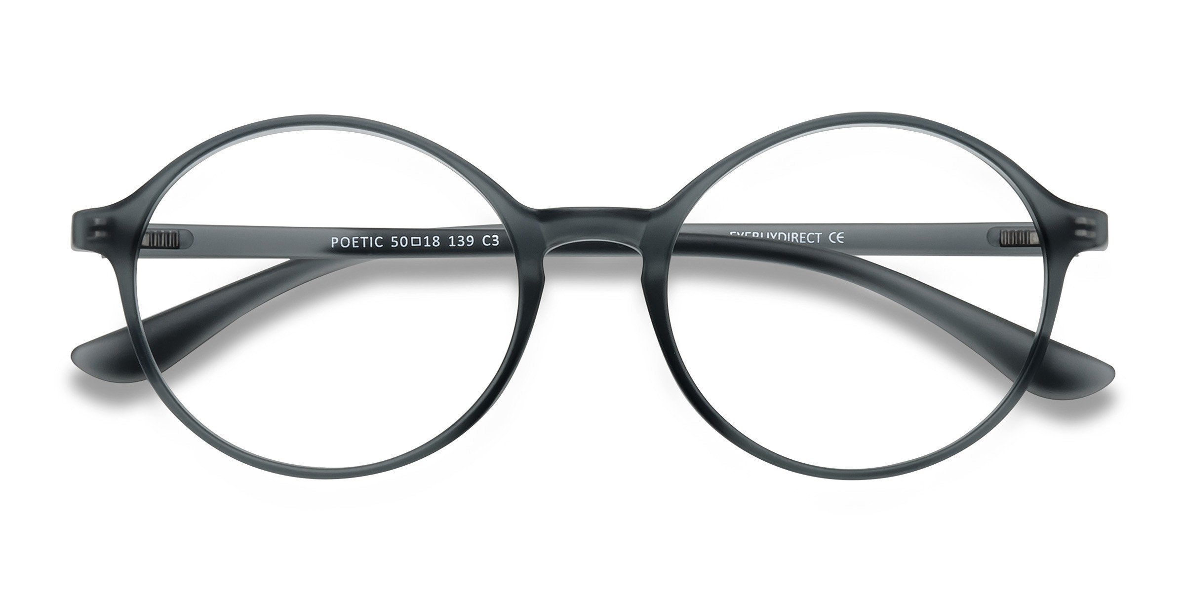 Matte Gray  Poetic -  Plastic Eyeglasses