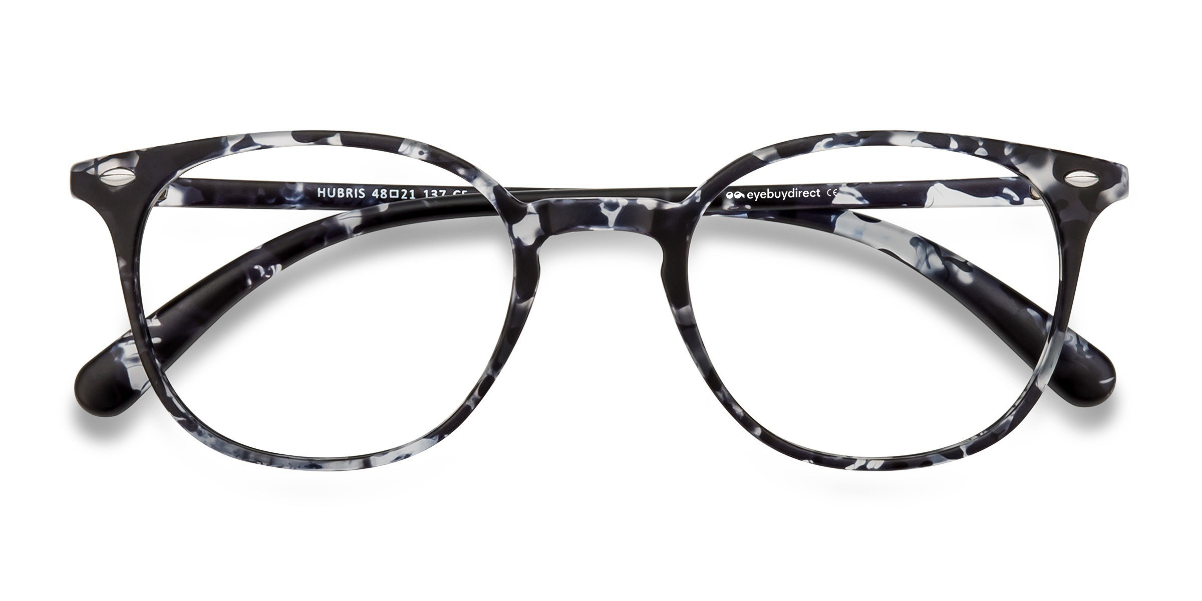 Black Floral Hubris -  Plastic Eyeglasses