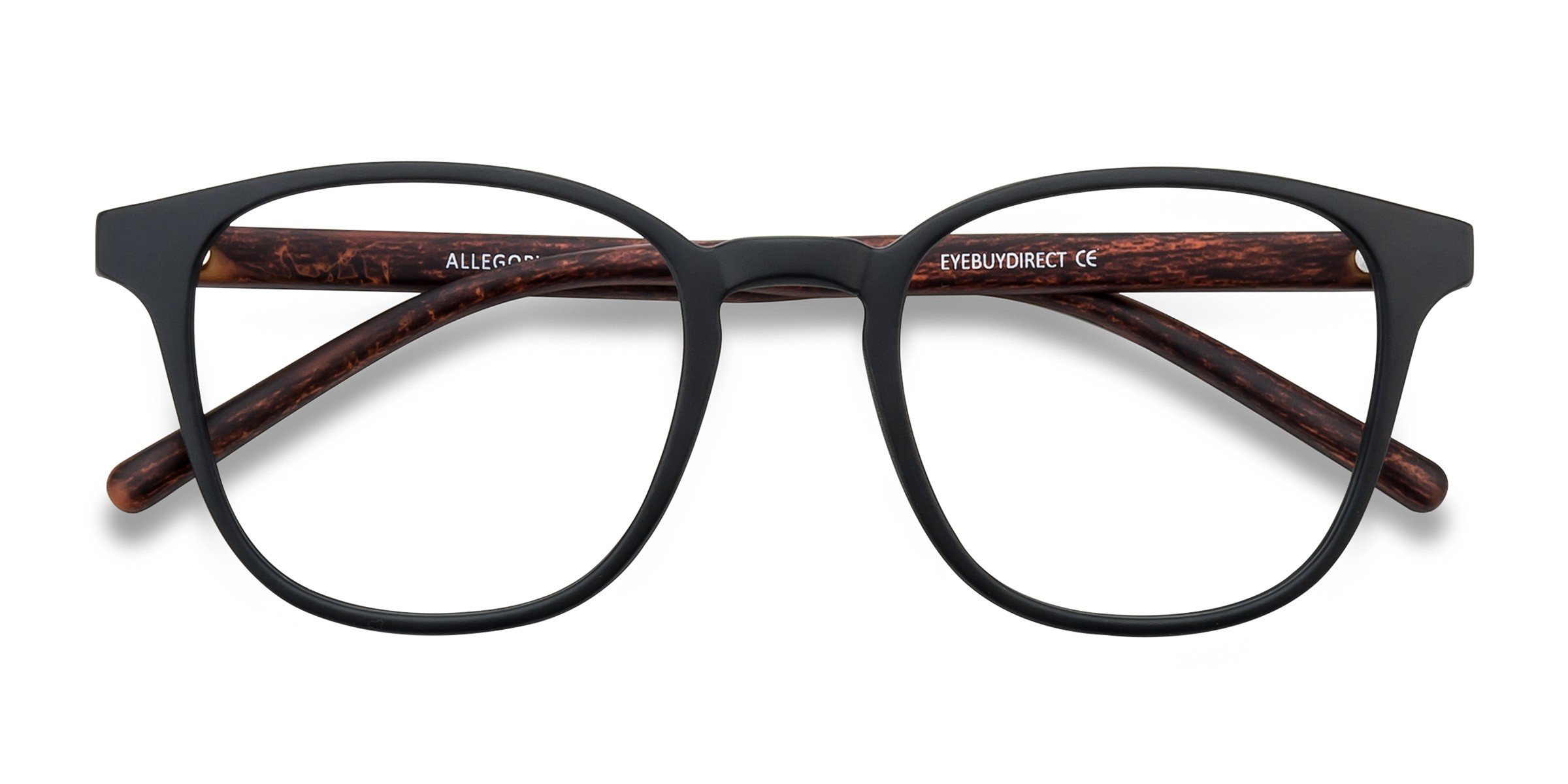 Matte Black Allegory -  Plastic Eyeglasses
