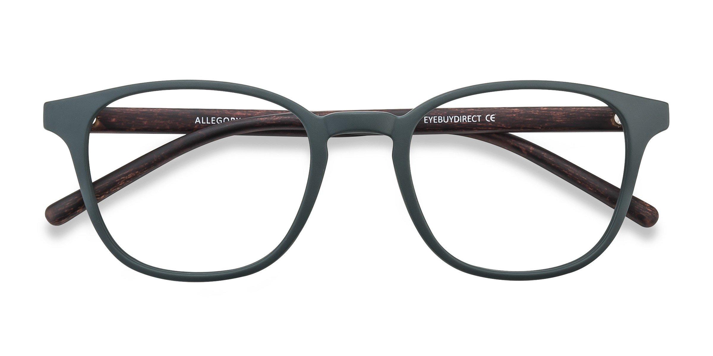 Dark Green Allegory -  Plastic Eyeglasses