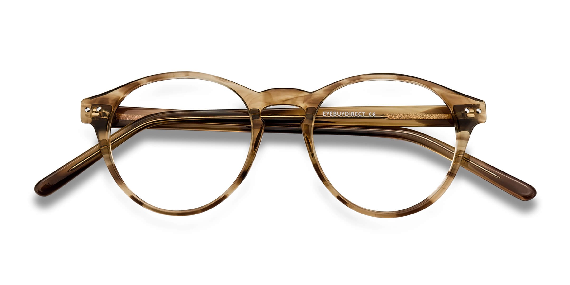 Brown Striped Method -  Acetate Eyeglasses