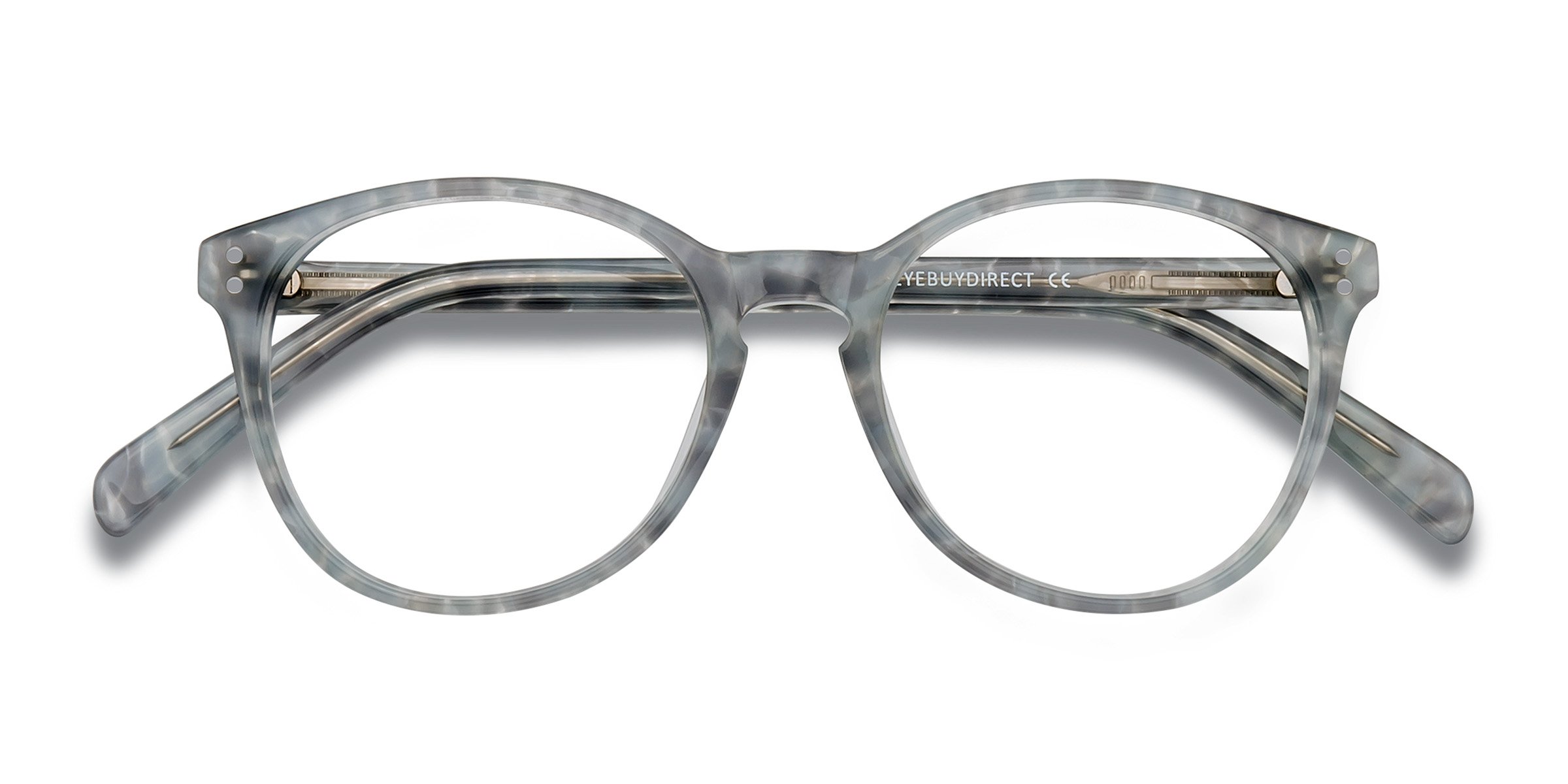 Gray Floral Pride -  Acetate Eyeglasses