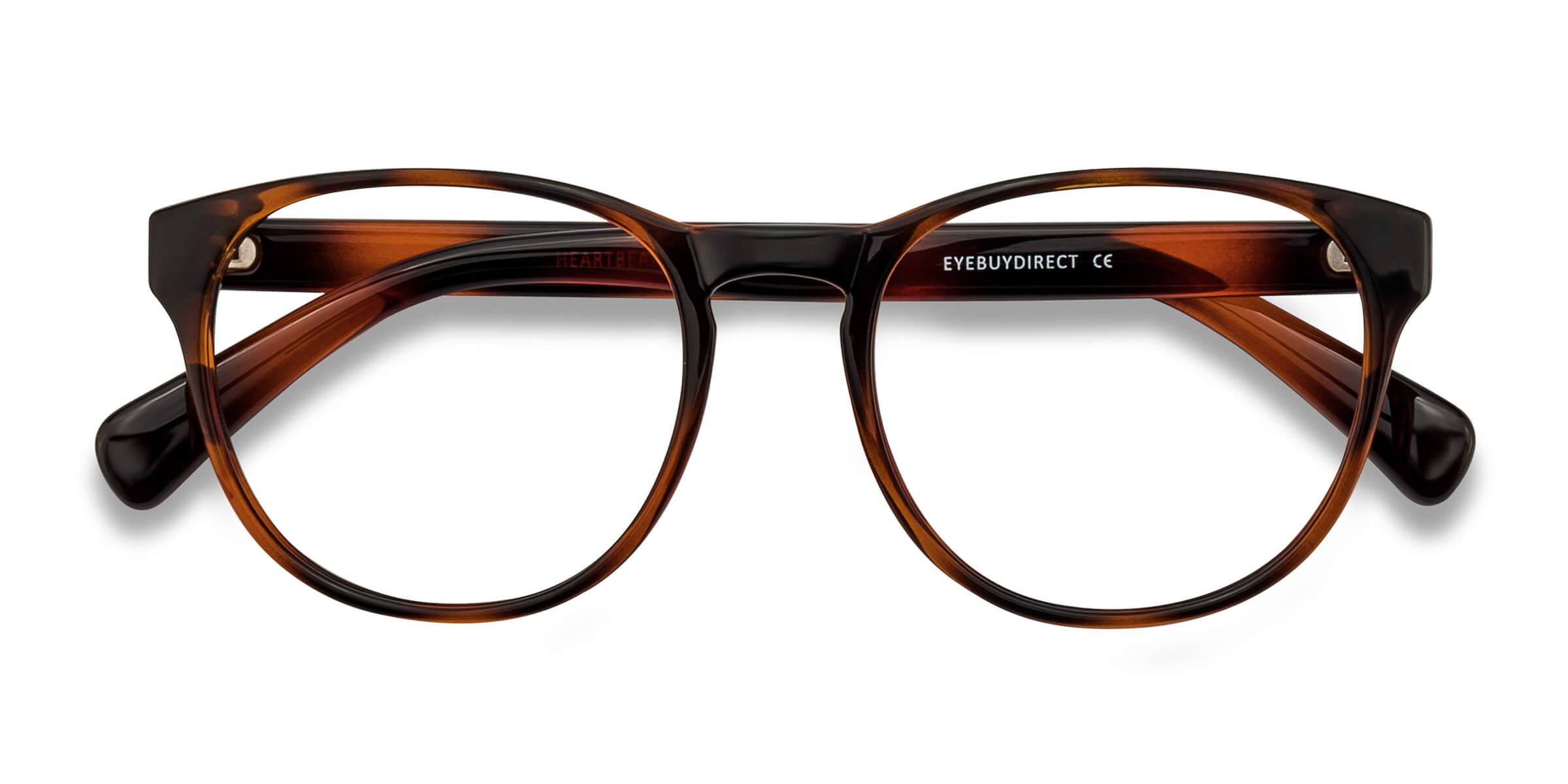 Brown Heartbeat -  Plastic Eyeglasses