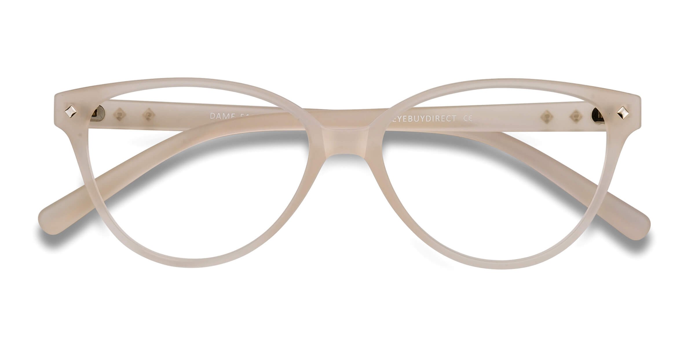 Matte Clear Dame -  Plastic Eyeglasses