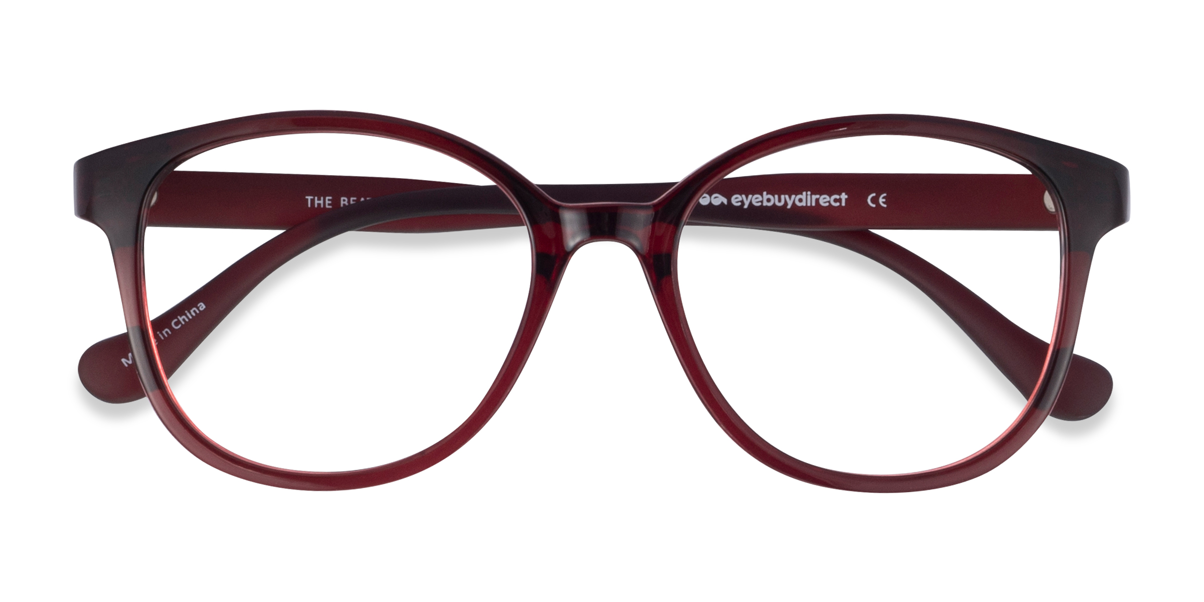 Burgundy The Beat -  Plastique Lunettes de vue