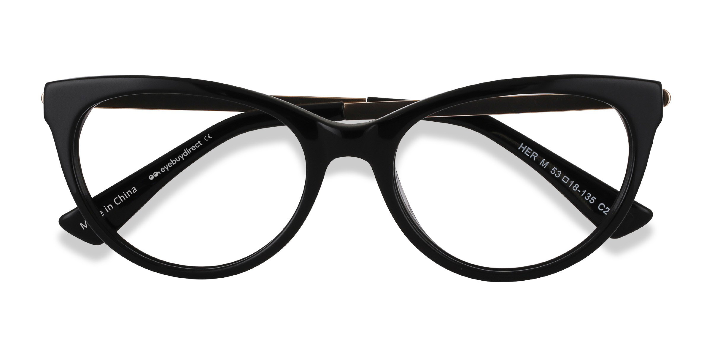 Noir Her - Acetate-metal Lunettes de vue