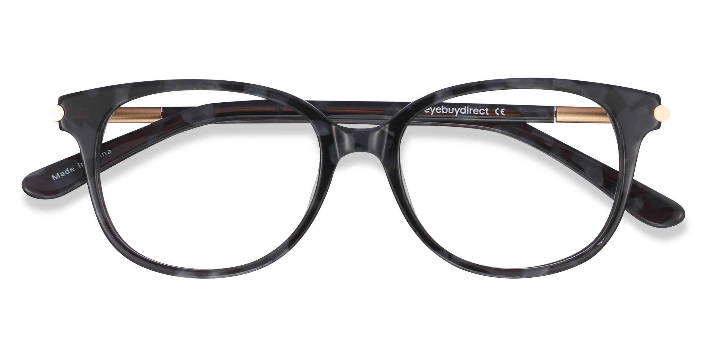 Gray Floral Jasmine -  Acetate Eyeglasses
