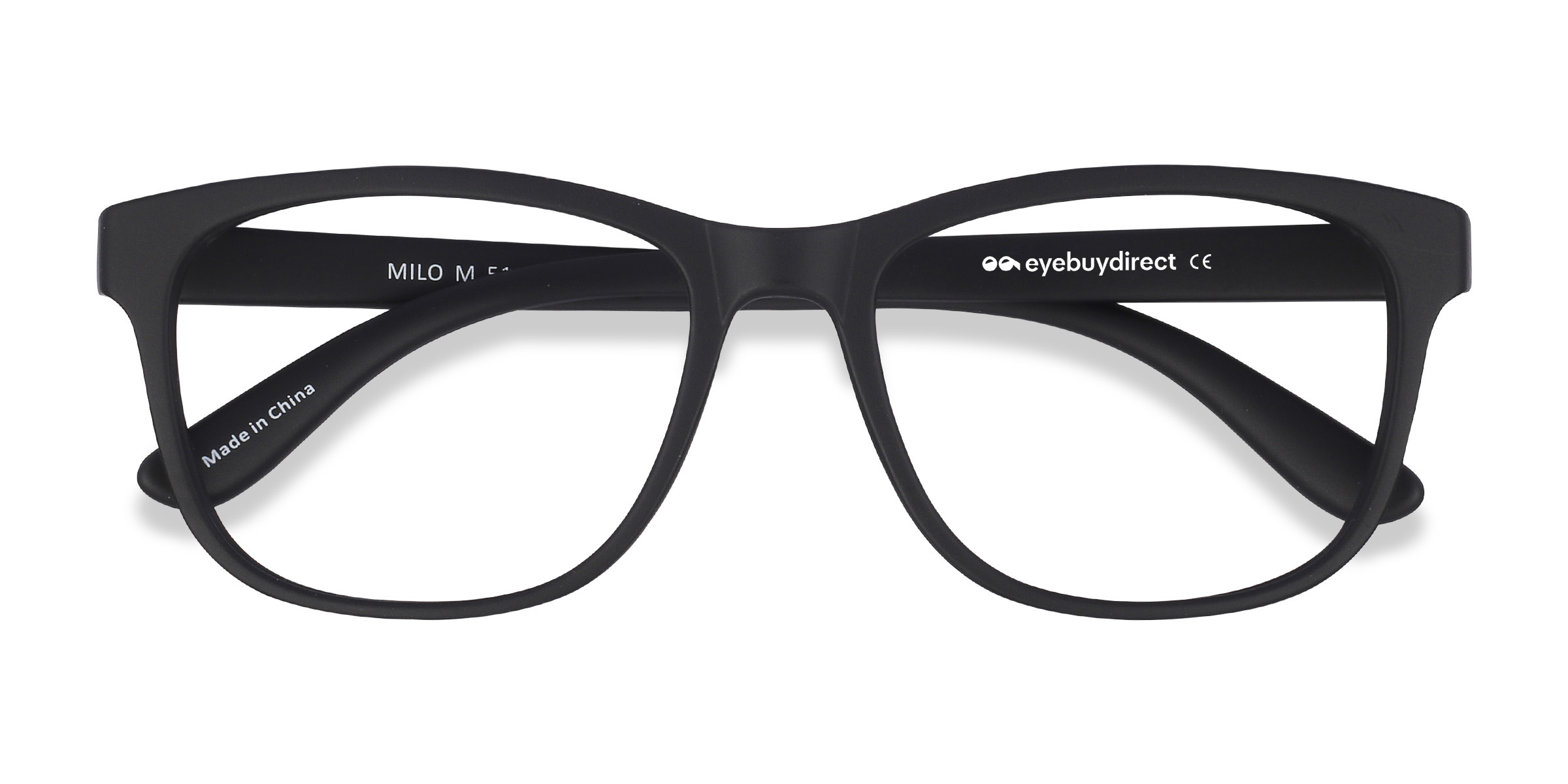 Matte Black Milo -  Plastic Eyeglasses