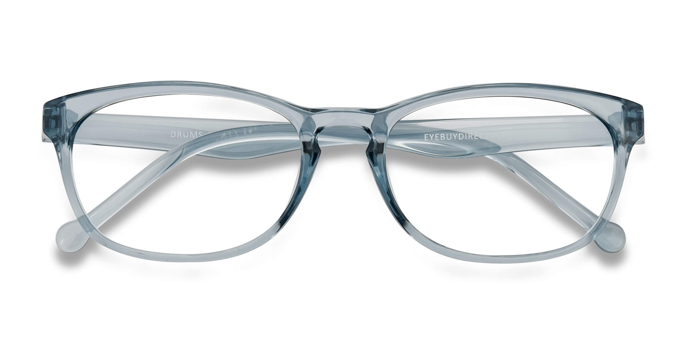 Clear Blue Drums -  Plastic Eyeglasses