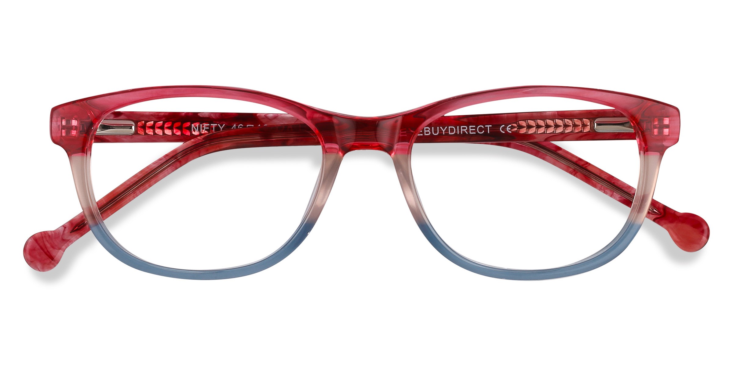 Pink Striped Nifty - Acétate Lunettes de vue