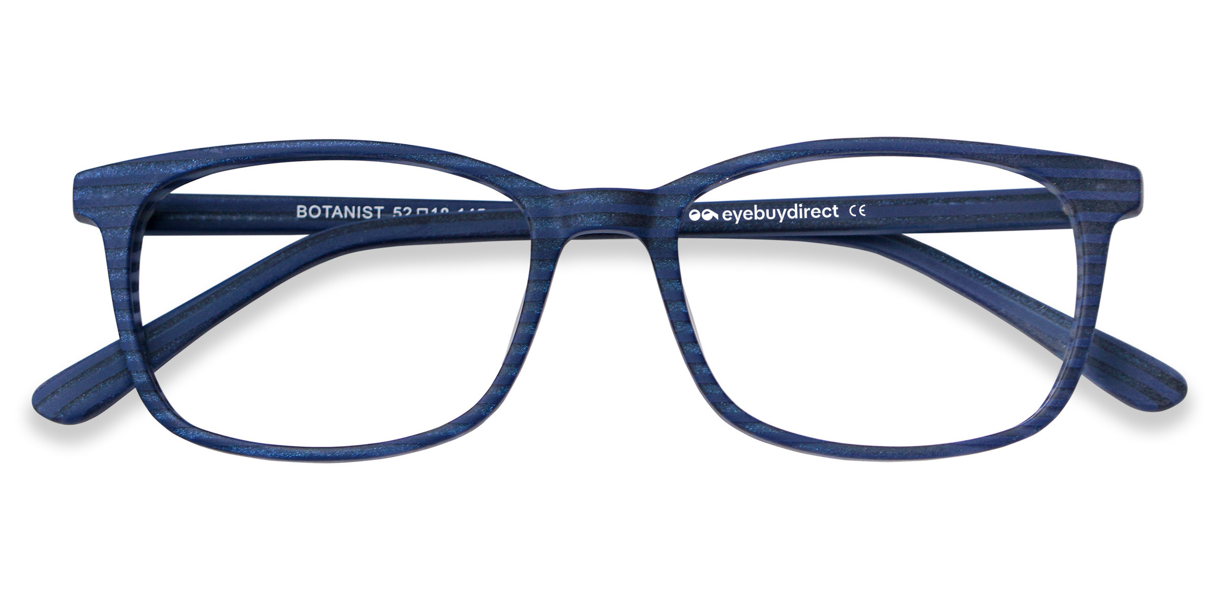 Navy Striped Botanist -  Acetate Eyeglasses