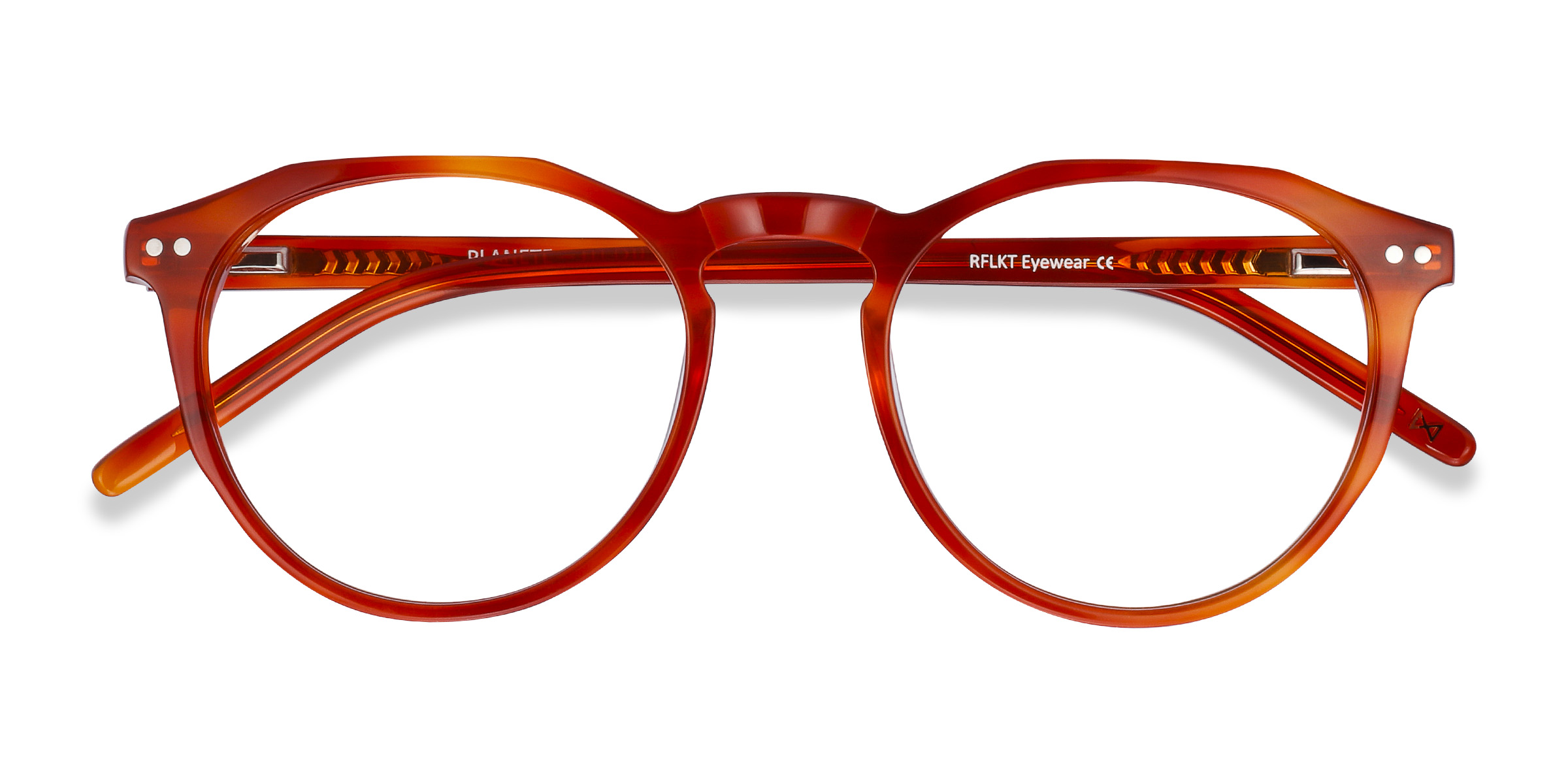 Brown Tortoise Planete -  Acétate Lunettes de vue