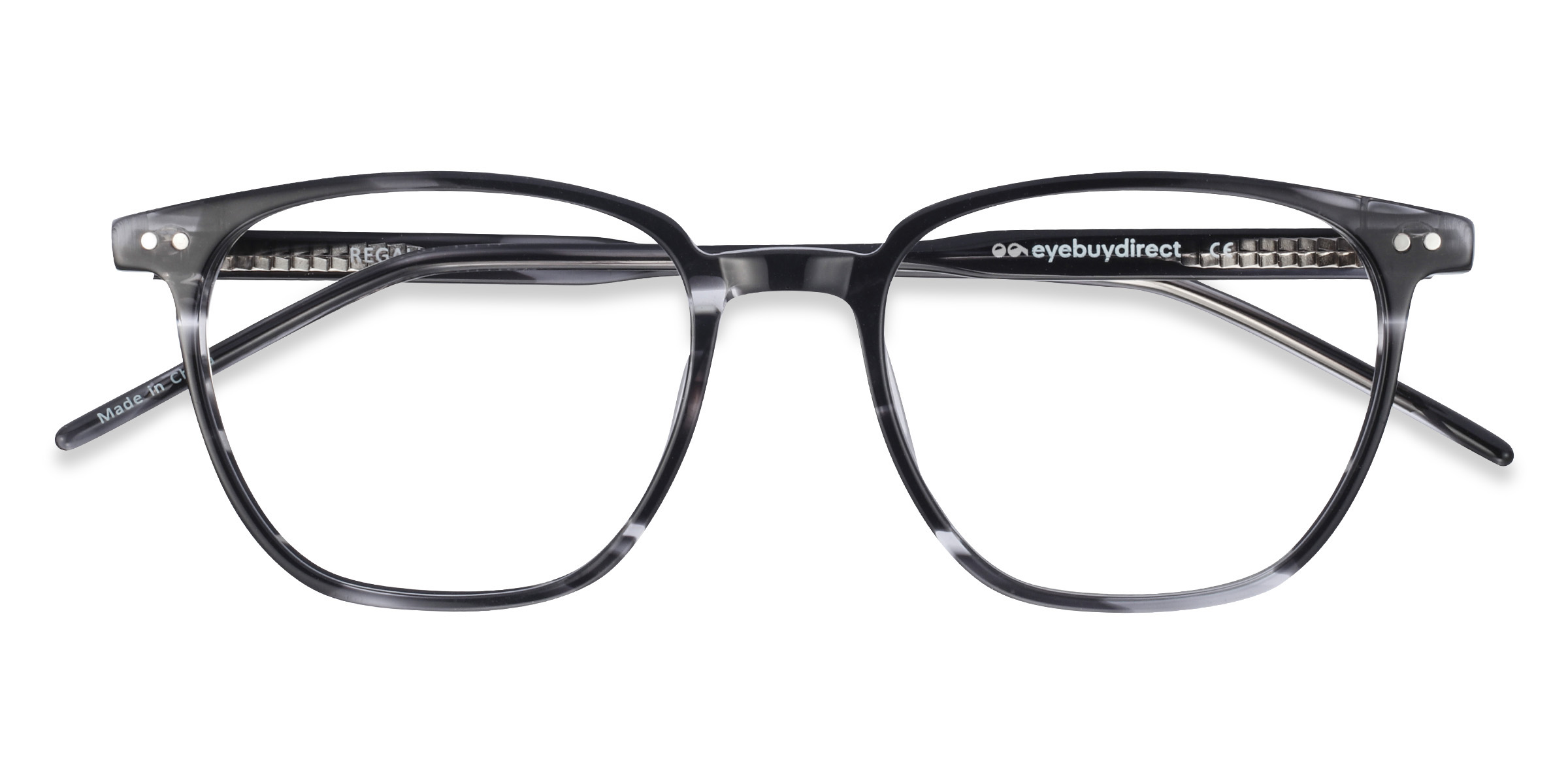 Gray Striped Regalia -  Acetate Eyeglasses