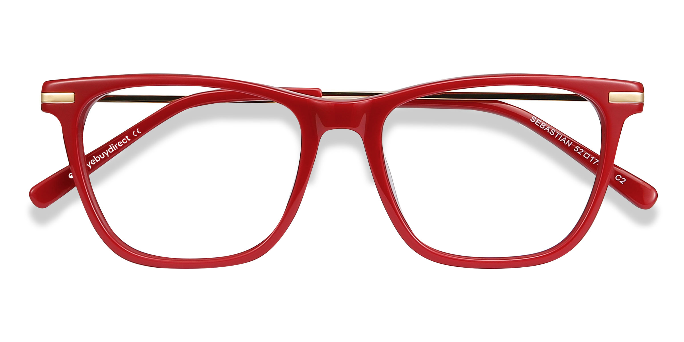 Burgundy Sebastian -  Acetate-metal Lunettes de vue