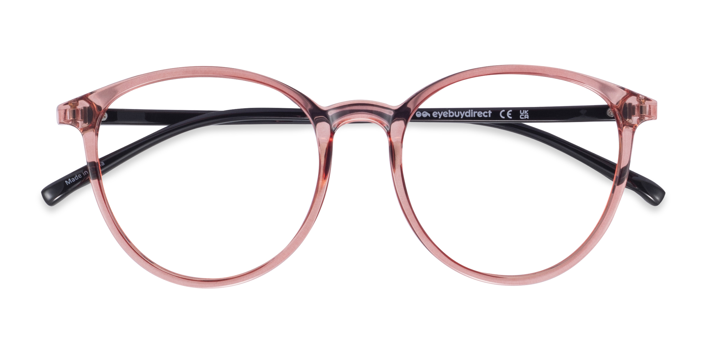 Clear Pink Macaron -  Plastic Eyeglasses