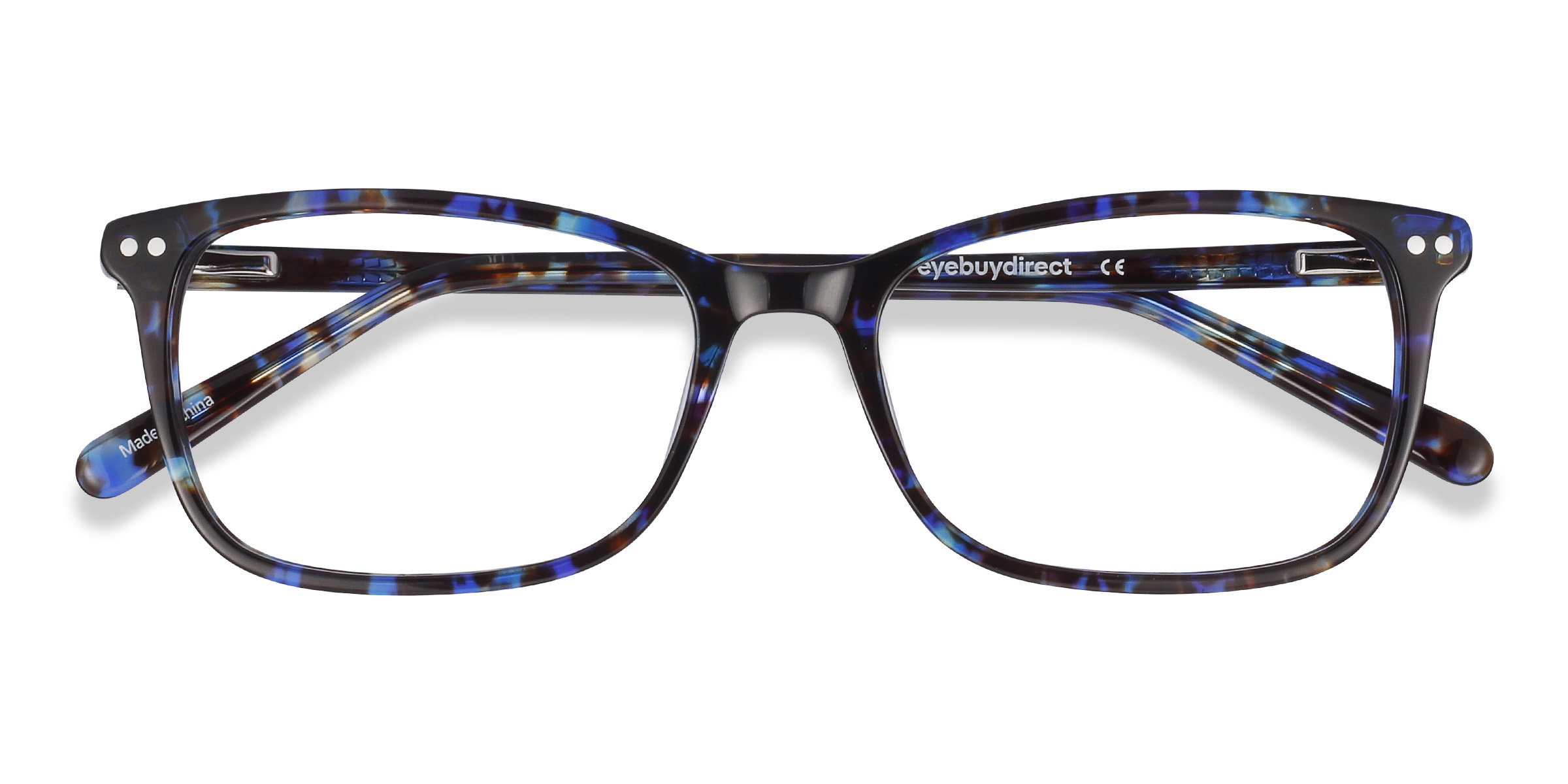Blue Floral Alette -  Acétate Lunettes de vue