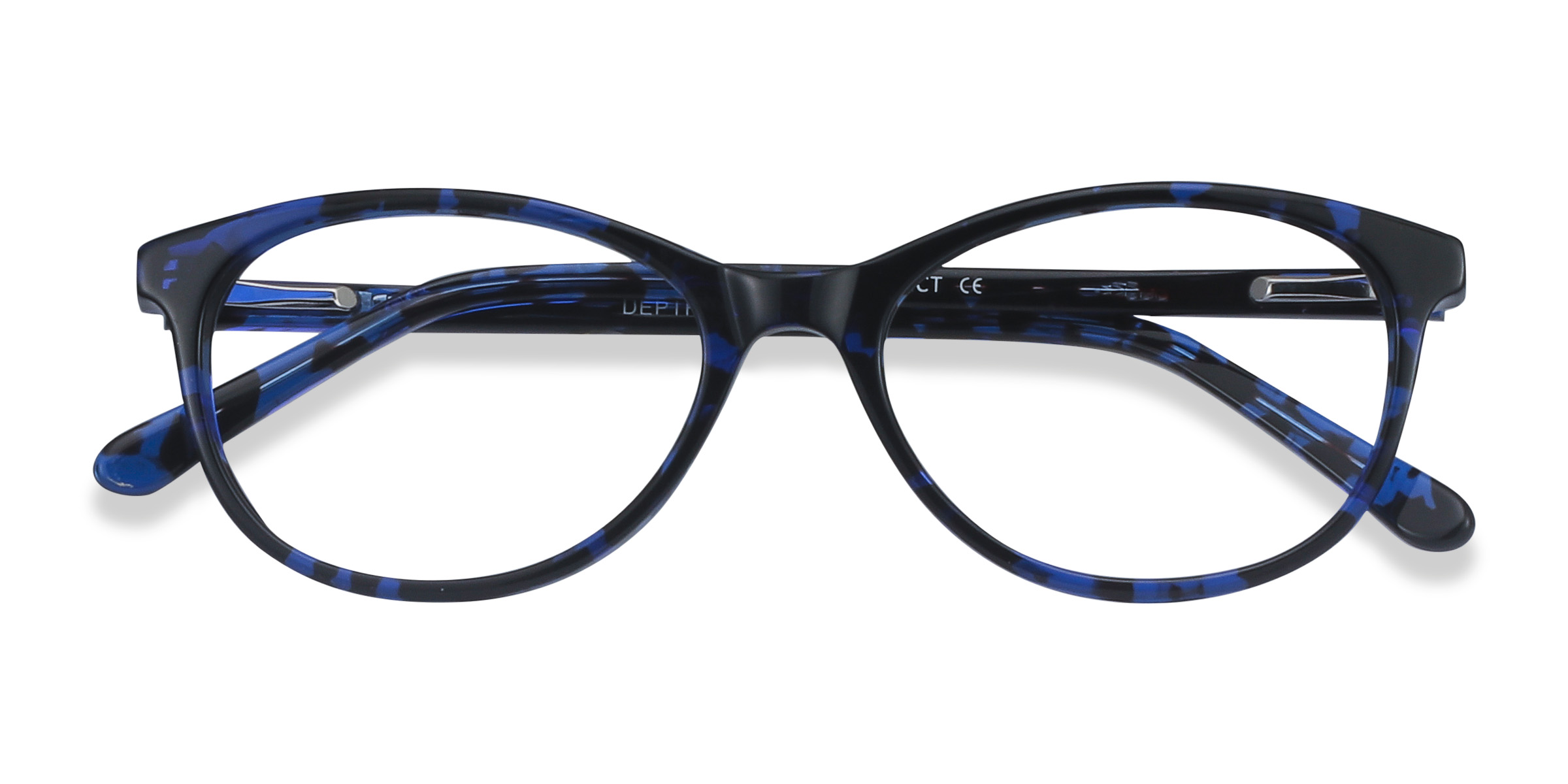 Blue Floral Depth -  Acetate Eyeglasses