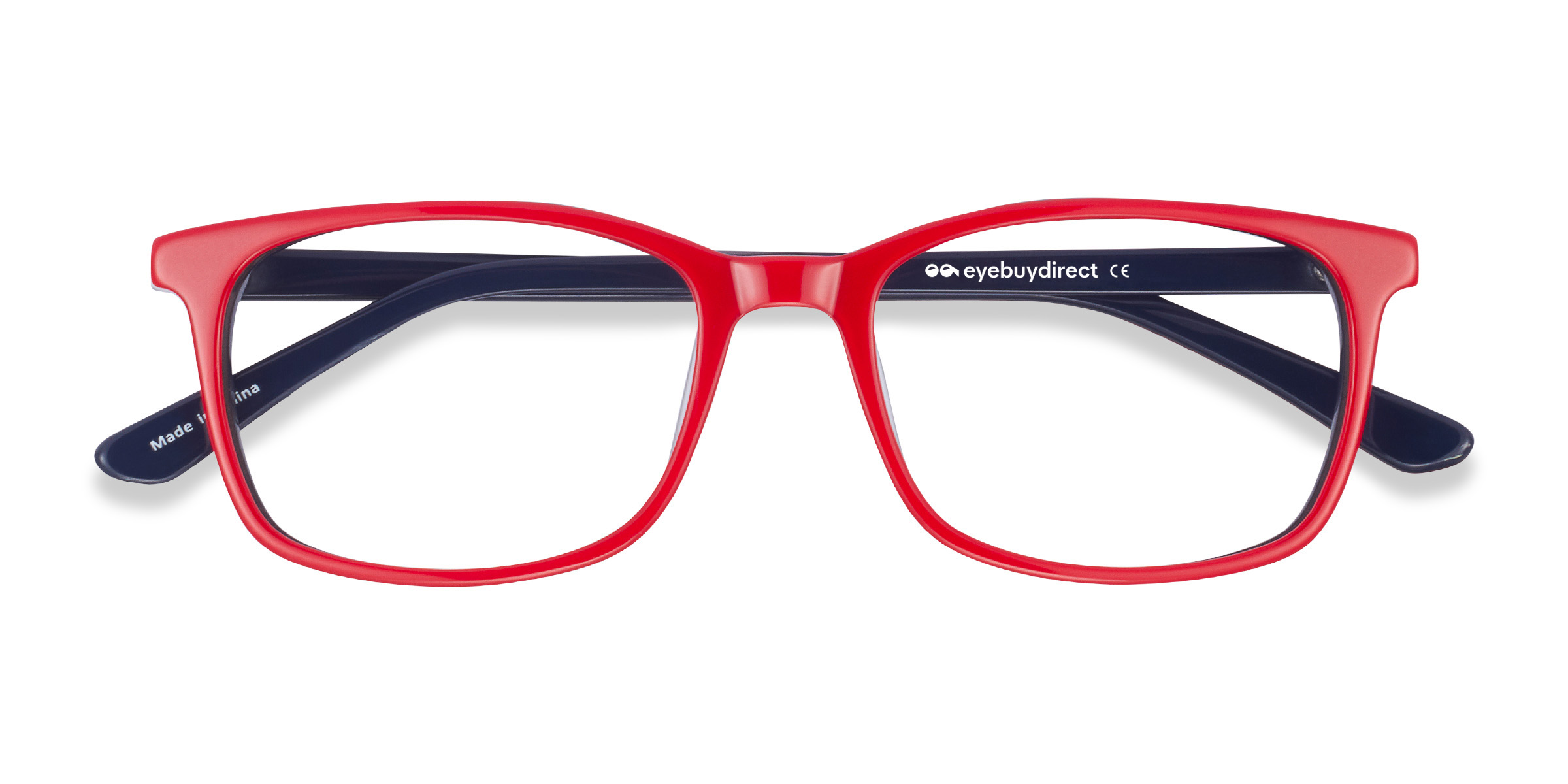 Red & Navy July -  Acetate Eyeglasses