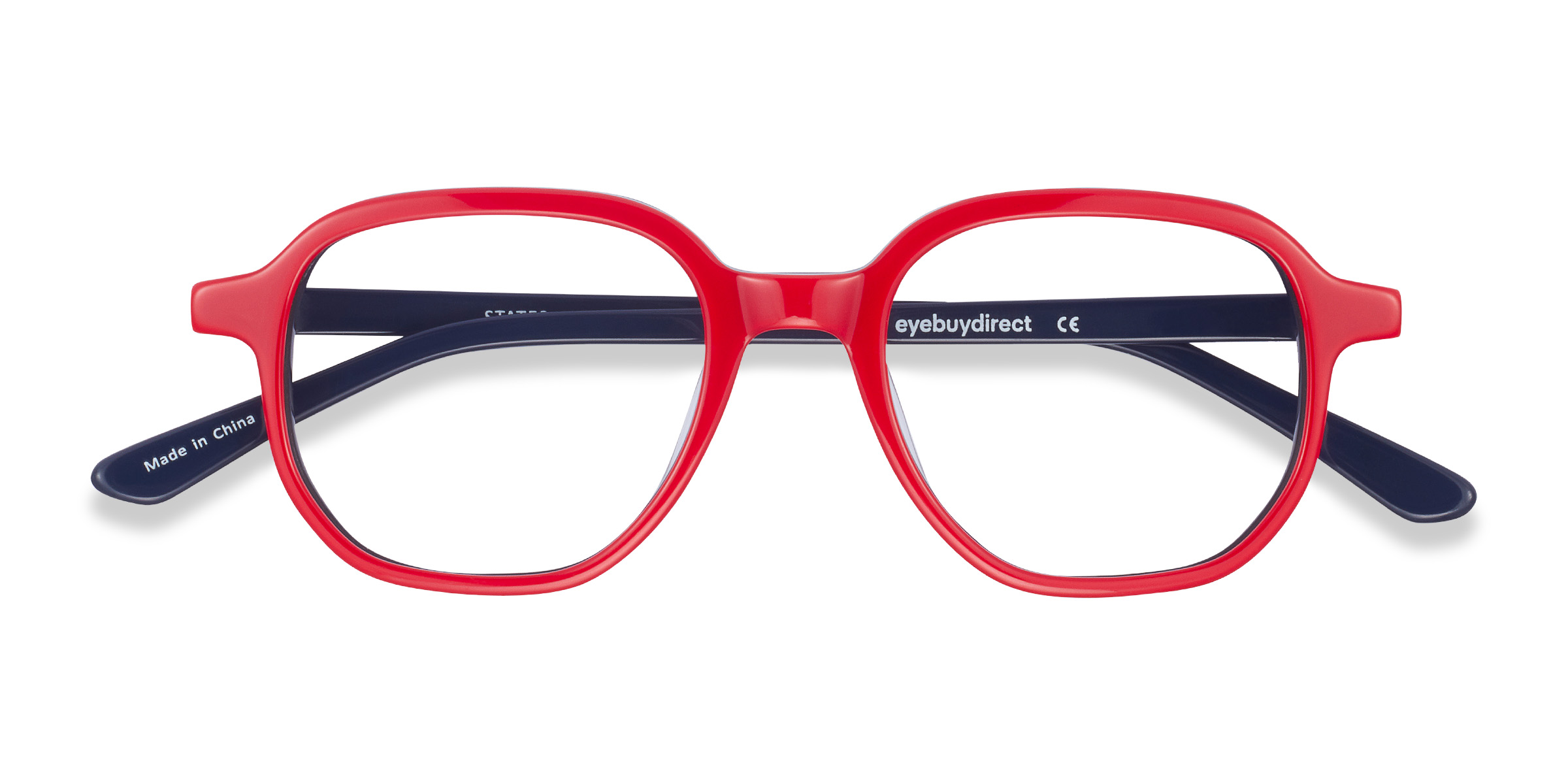 Red & Navy States -  Acétate Lunettes de vue
