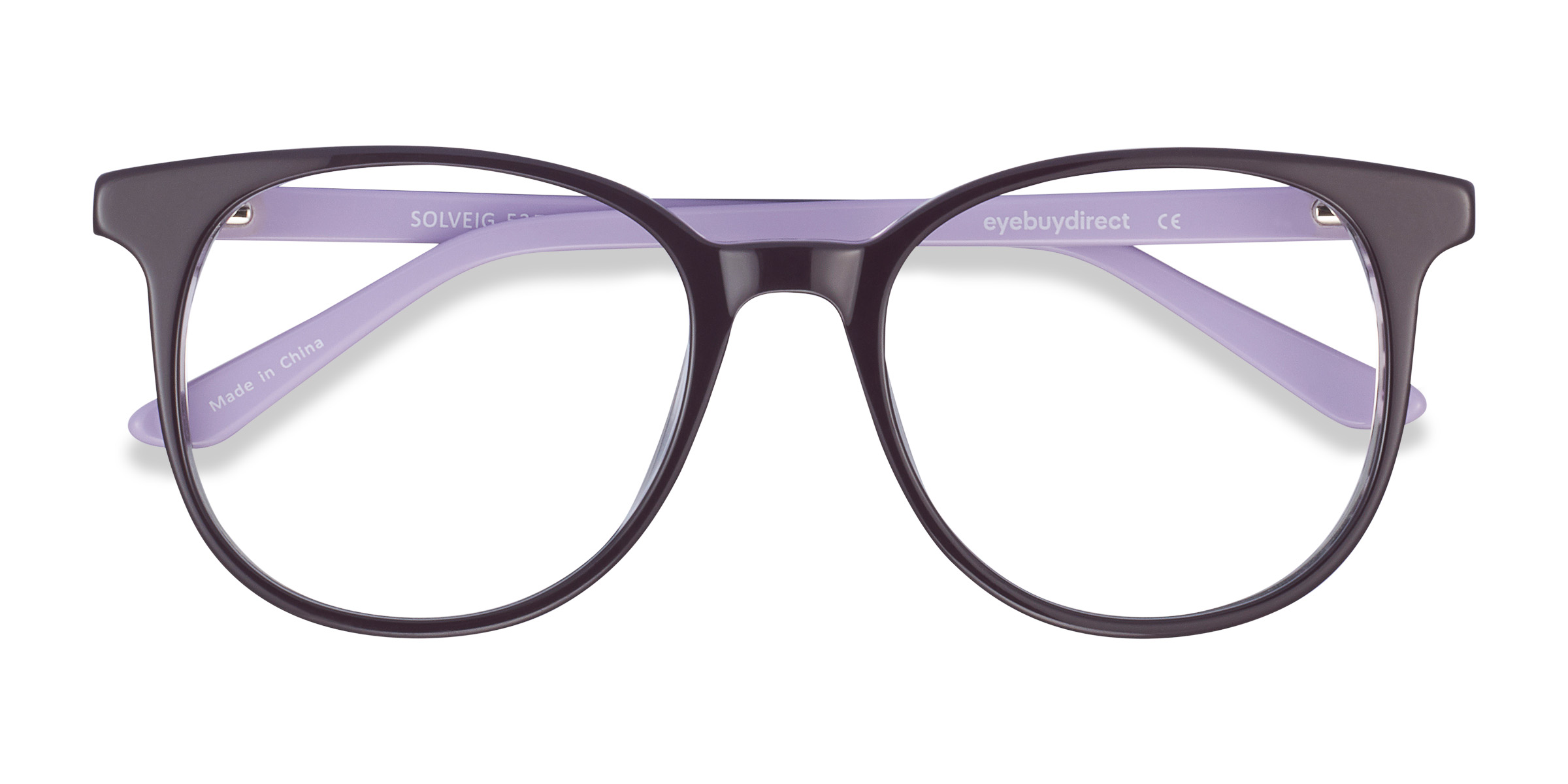 Purple Solveig -  Acetate Eyeglasses