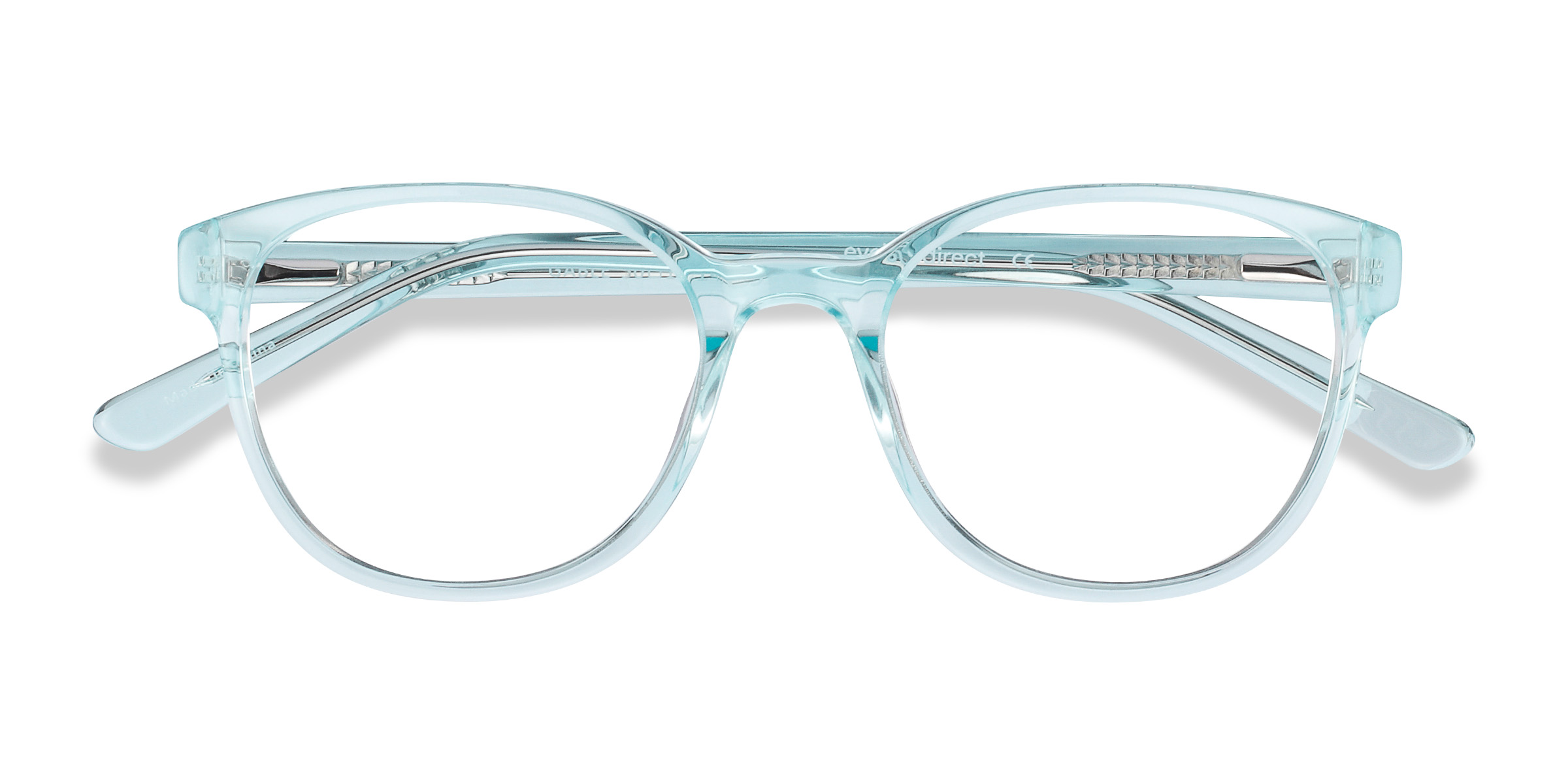 Clear Blue Gable -  Acetate Eyeglasses