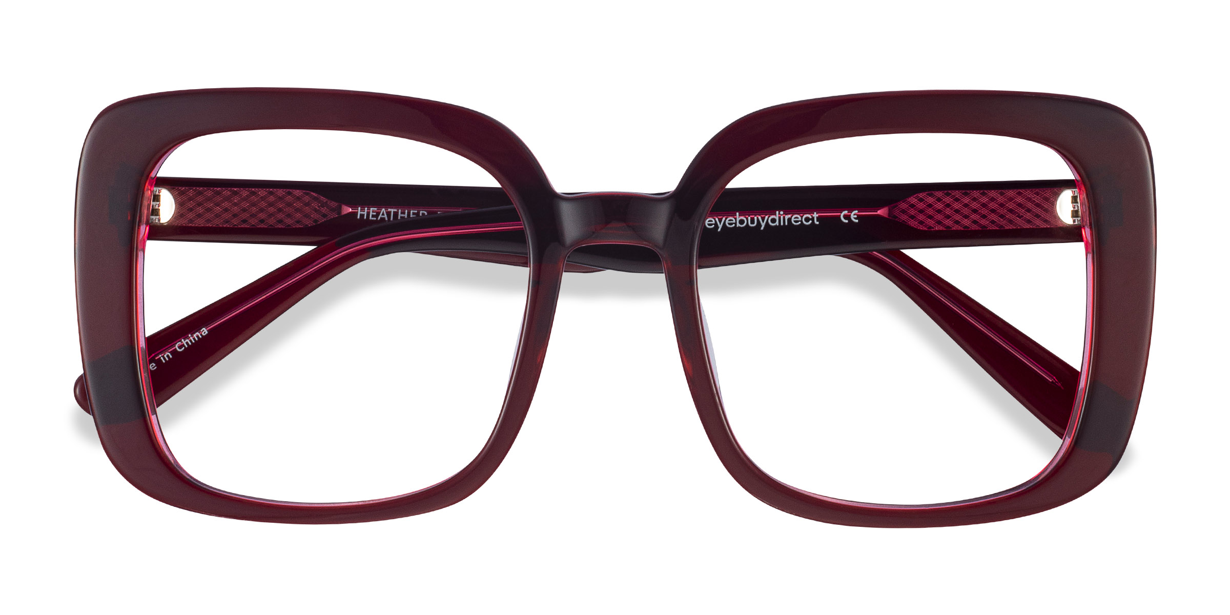 Burgundy Heather -  Acetate Eyeglasses