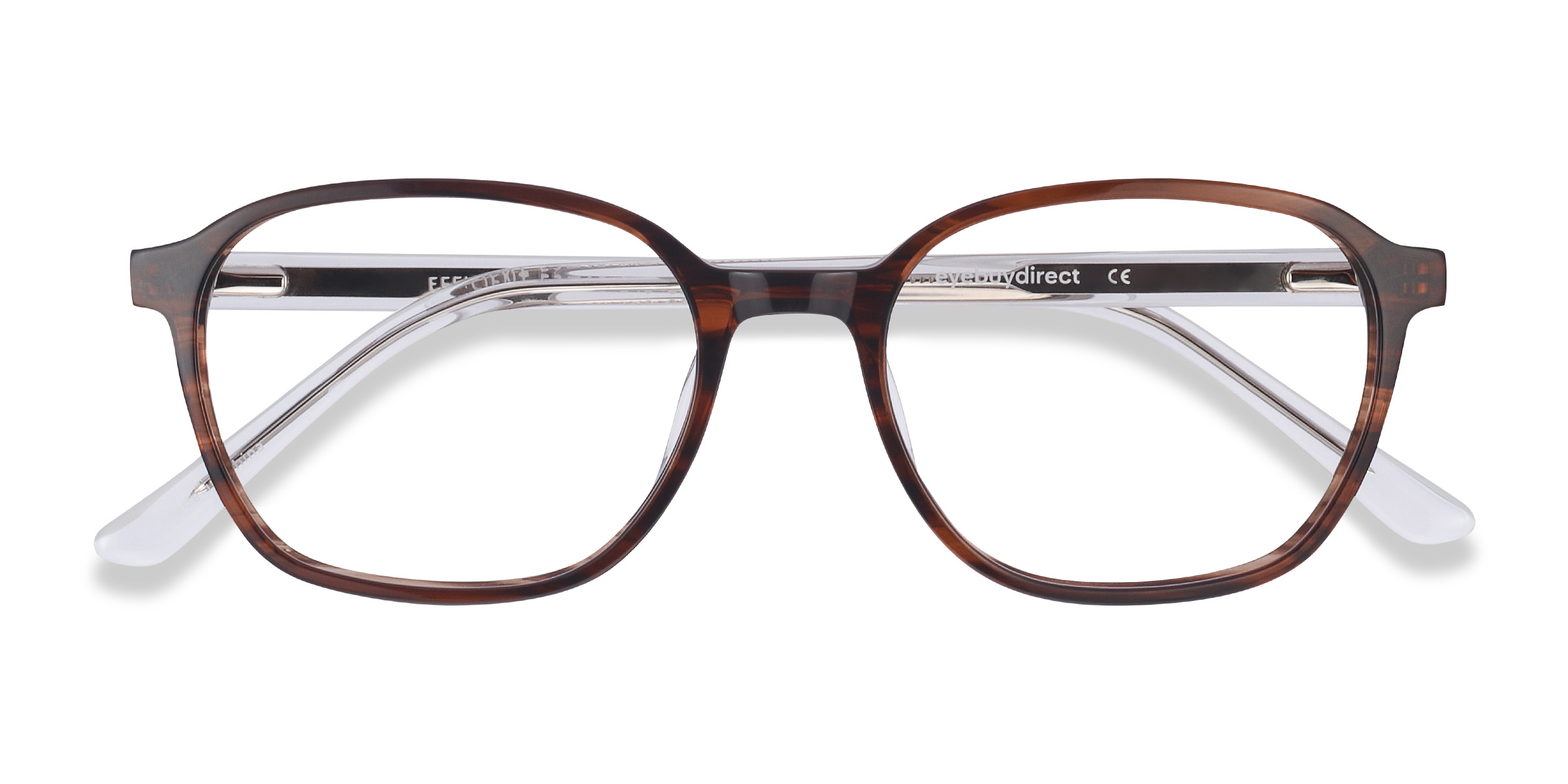 Brown Striped Efficient -  Acétate Lunettes de vue