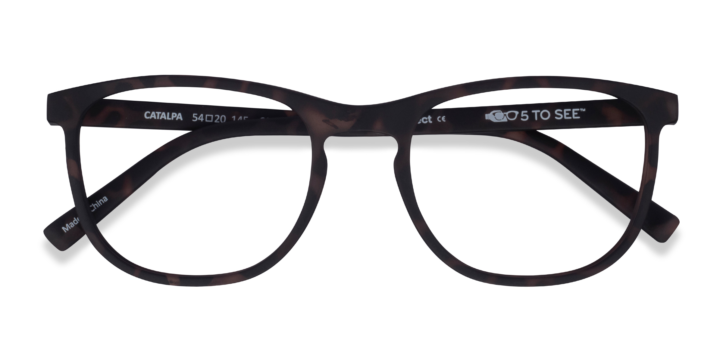 Warm Tortoise Catalpa -  Plastique Lunettes de vue