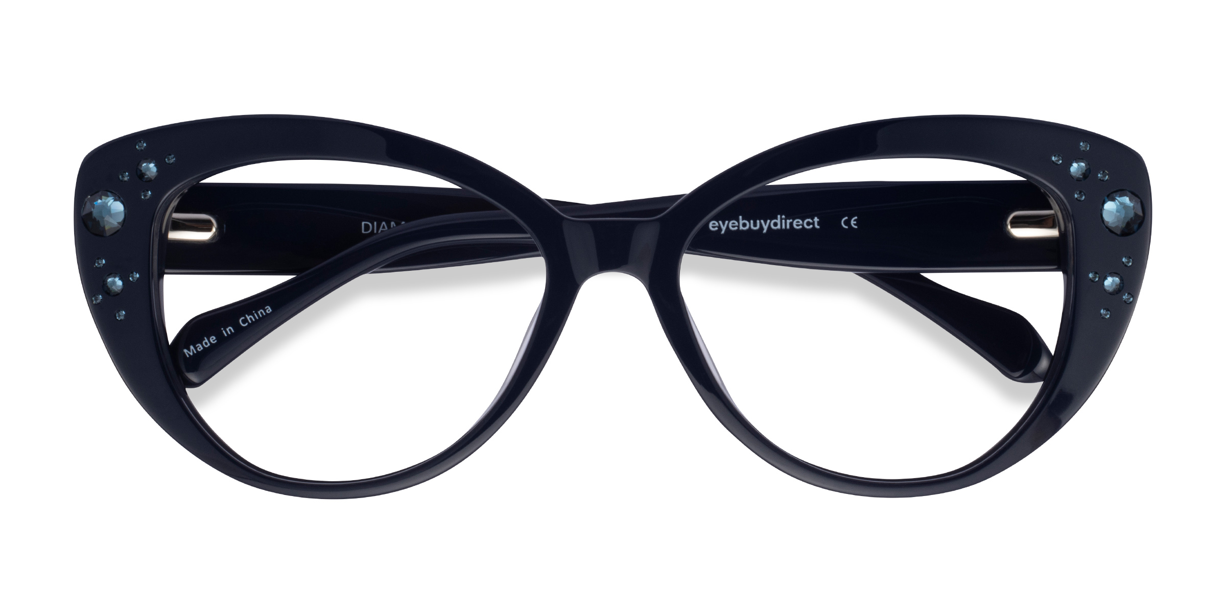 Navy Diamond -  Acetate Eyeglasses