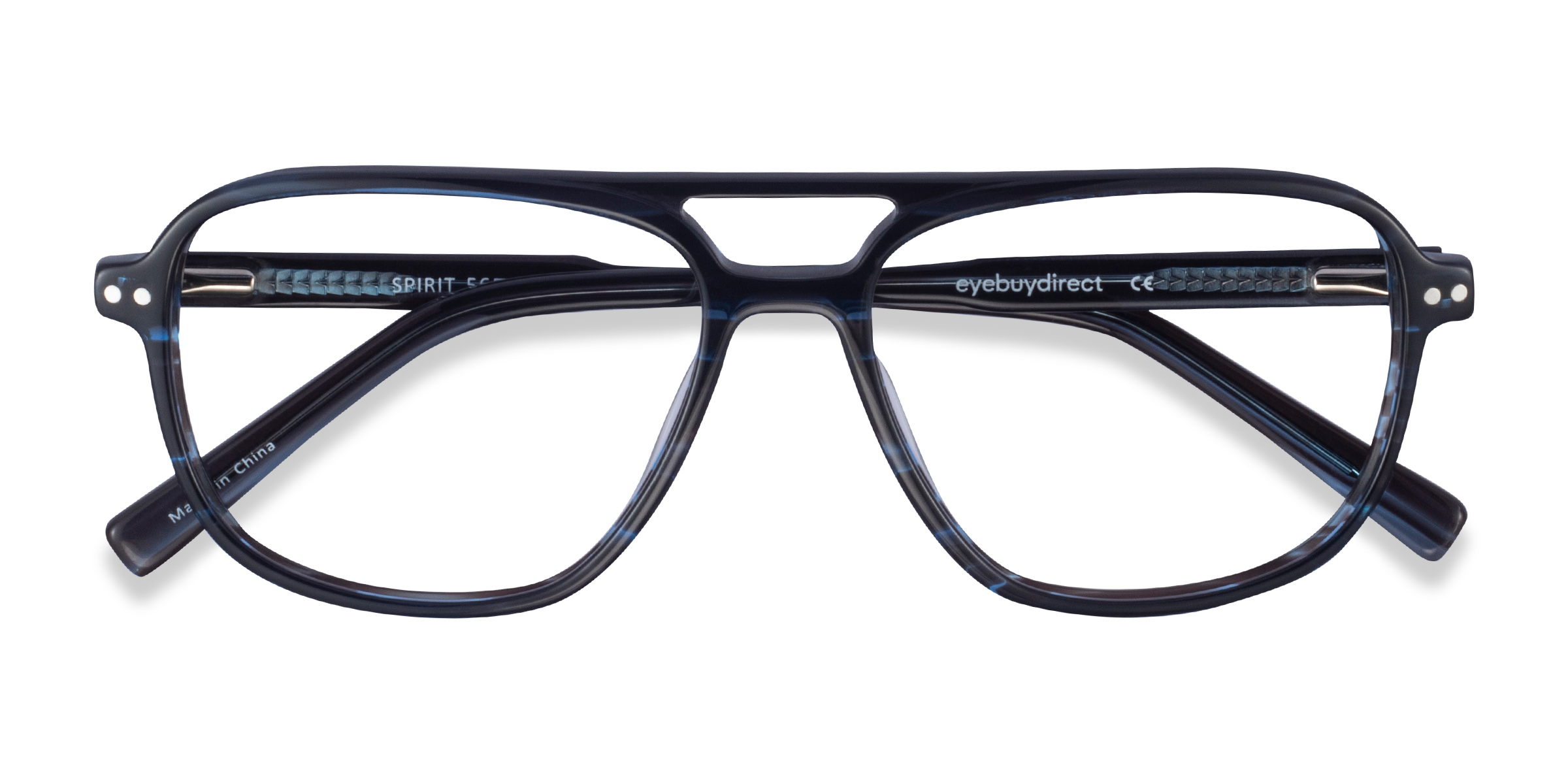 Blue Striped Spirit -  Acetate Eyeglasses