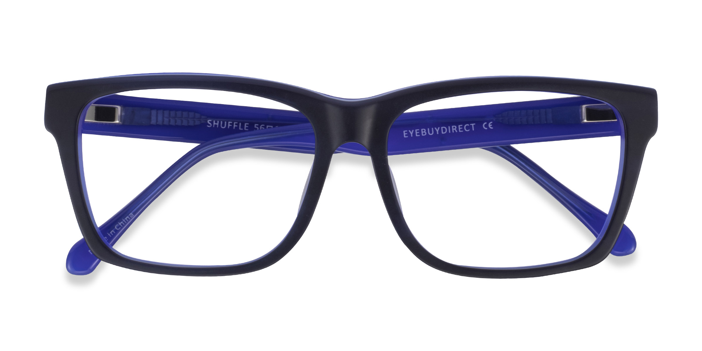  Matte Black Blue Shuffle -  Acétate Lunettes de vue