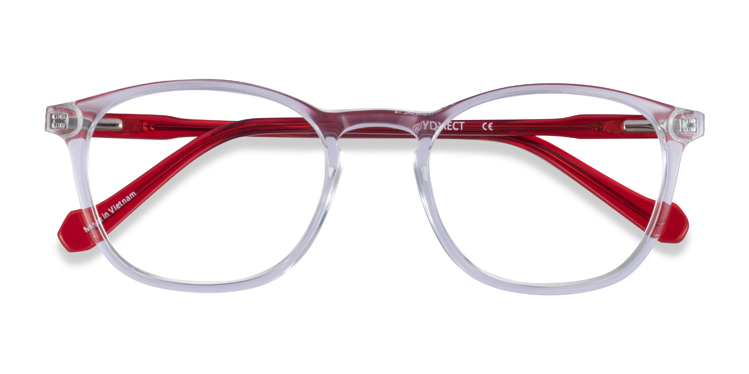 Clear Red Skate -  Acétate Lunettes de vue