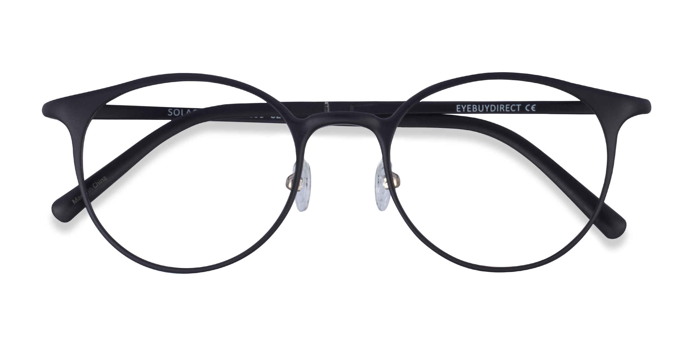 Matte Black Solace -  Plastique Lunettes de vue