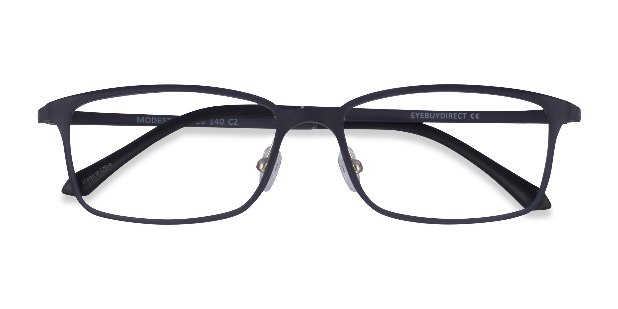 Matte Gray Modest -  Plastique Lunettes de vue