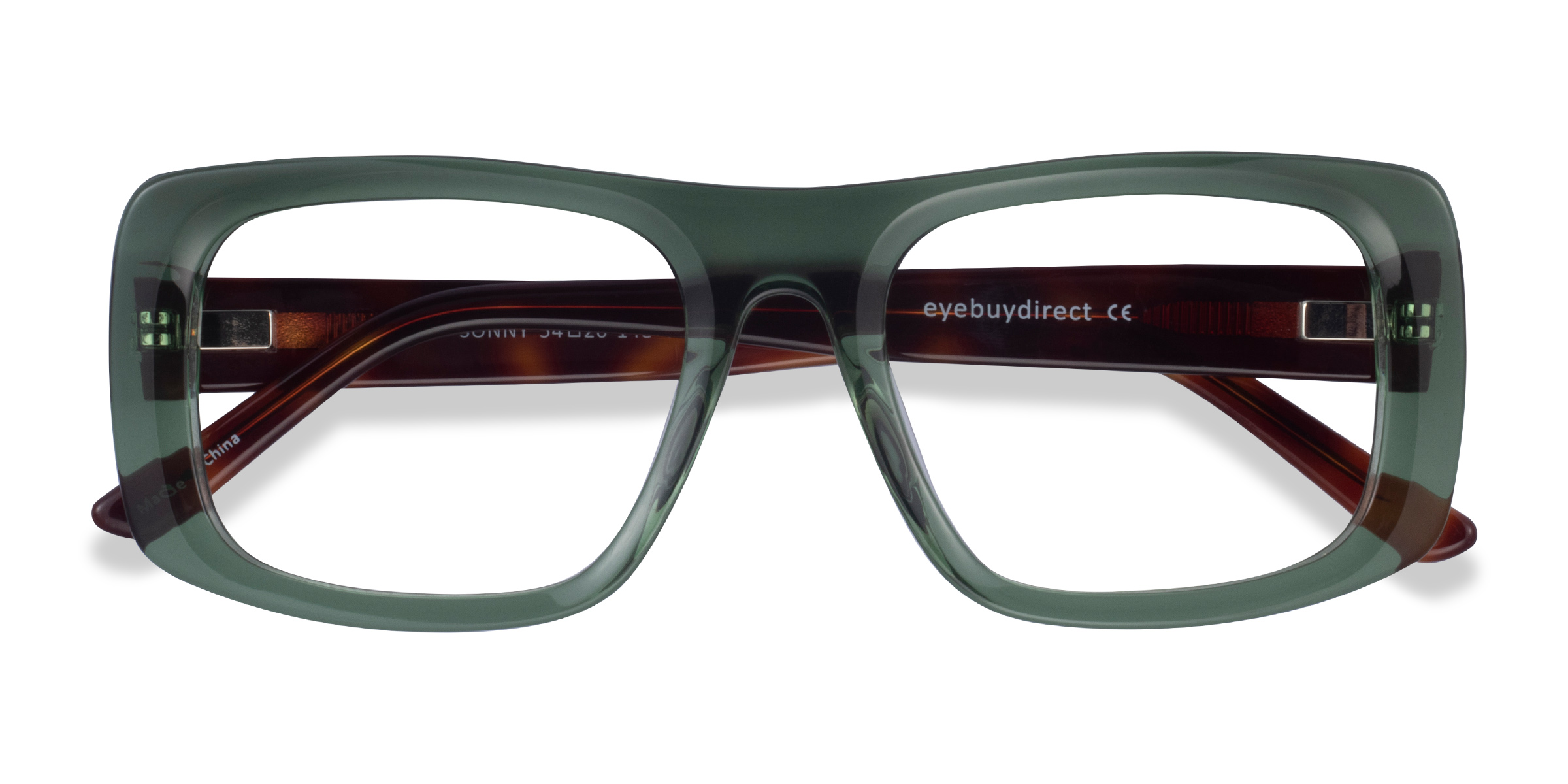 Clear Green Tortoise Sonny - Acétate Lunettes de vue