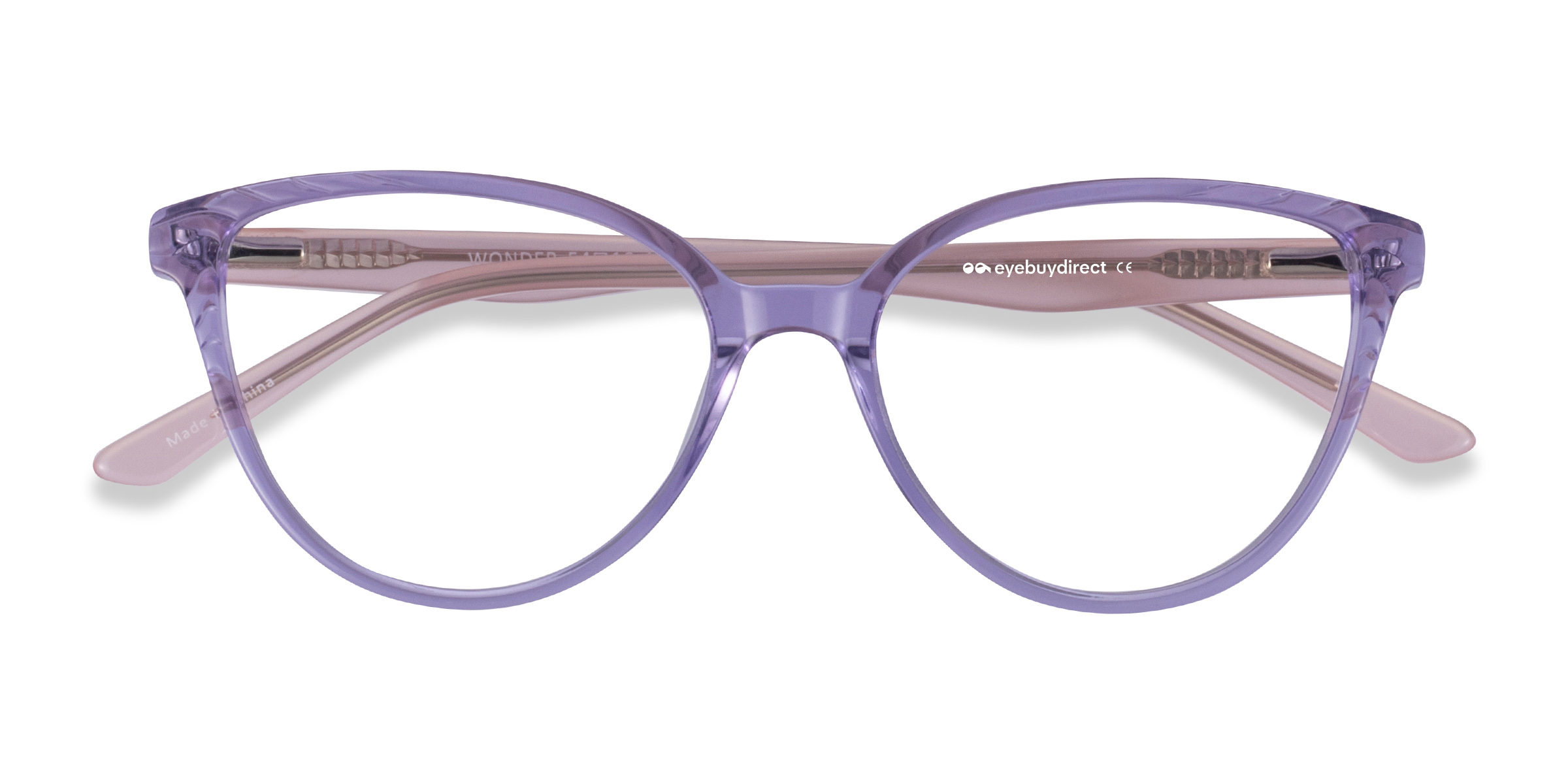 Clear Purple Pink Wonder -  Acetate Eyeglasses