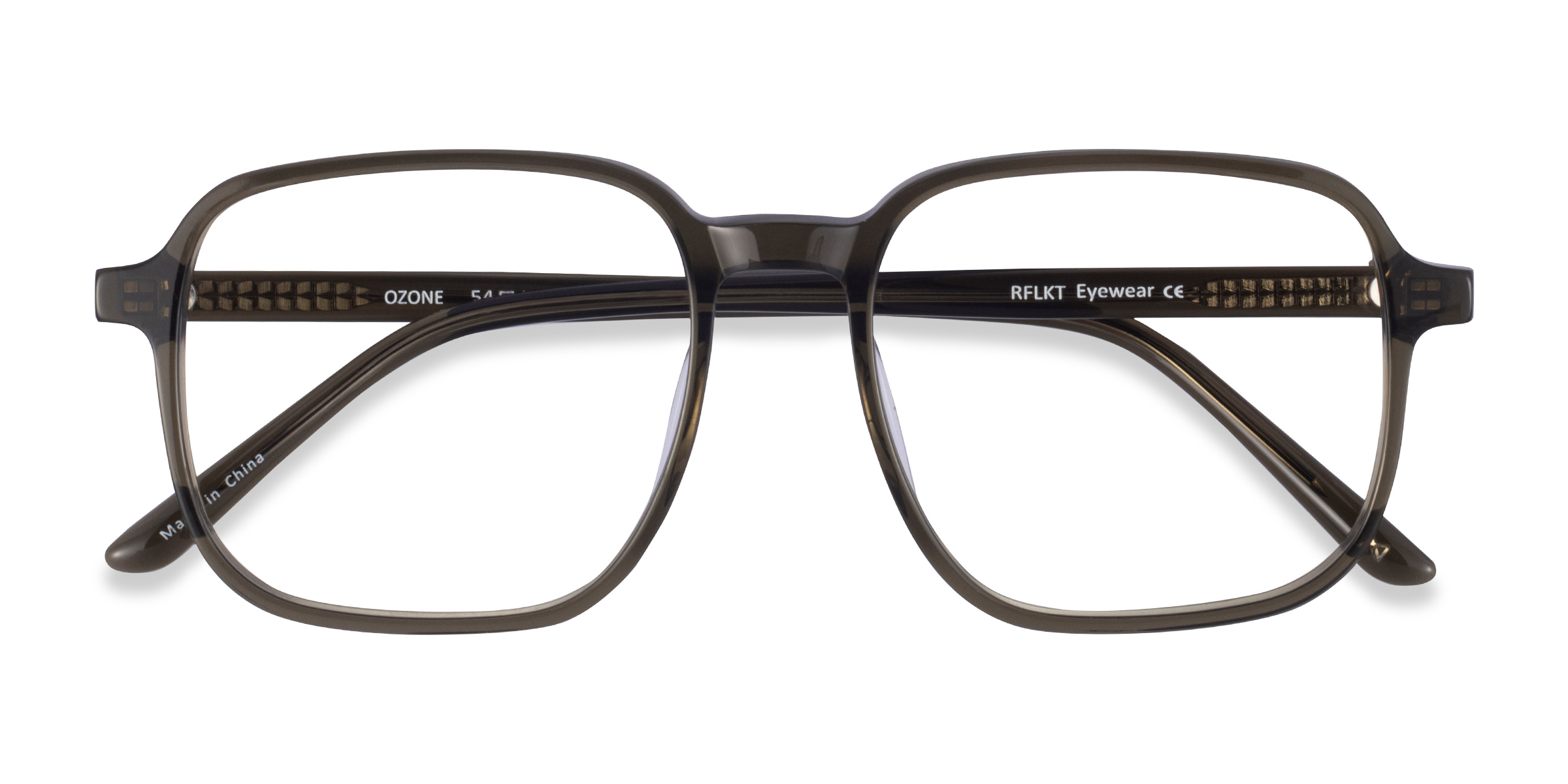 Clear Dark Green Ozone -  Acetate Eyeglasses