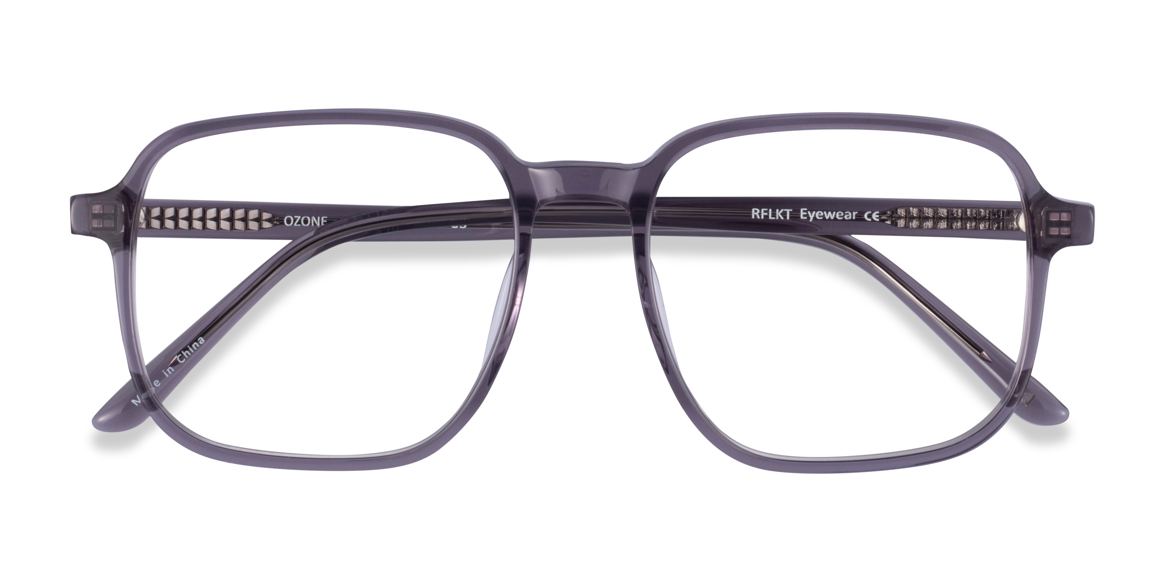 Clear Gray Ozone -  Acetate Eyeglasses