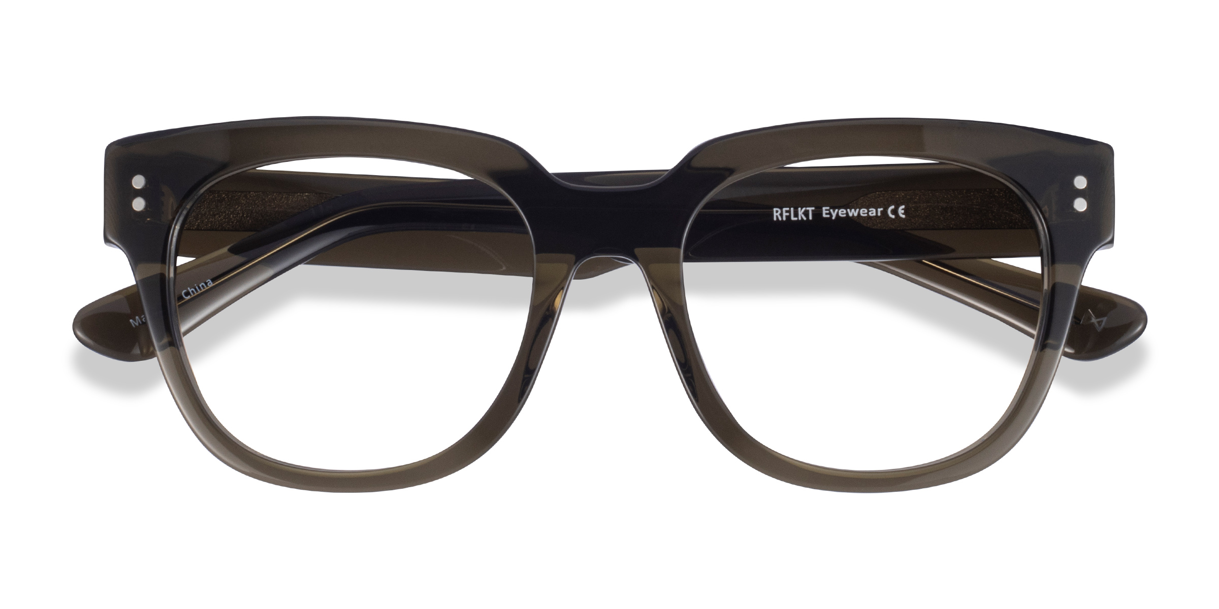 Clear Dark Green Life -  Acétate Lunettes de vue