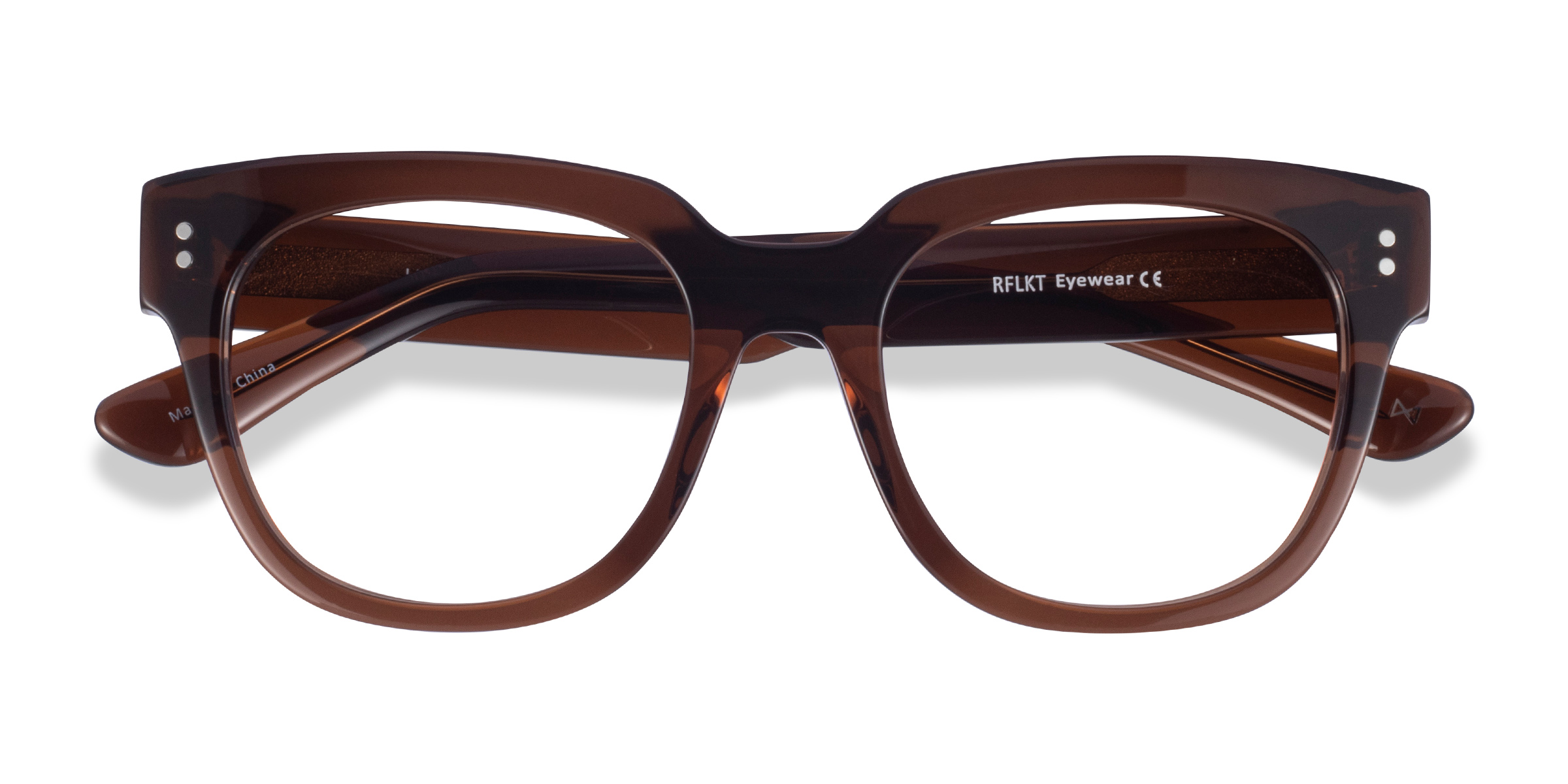Clear Brown Life -  Acetate Eyeglasses