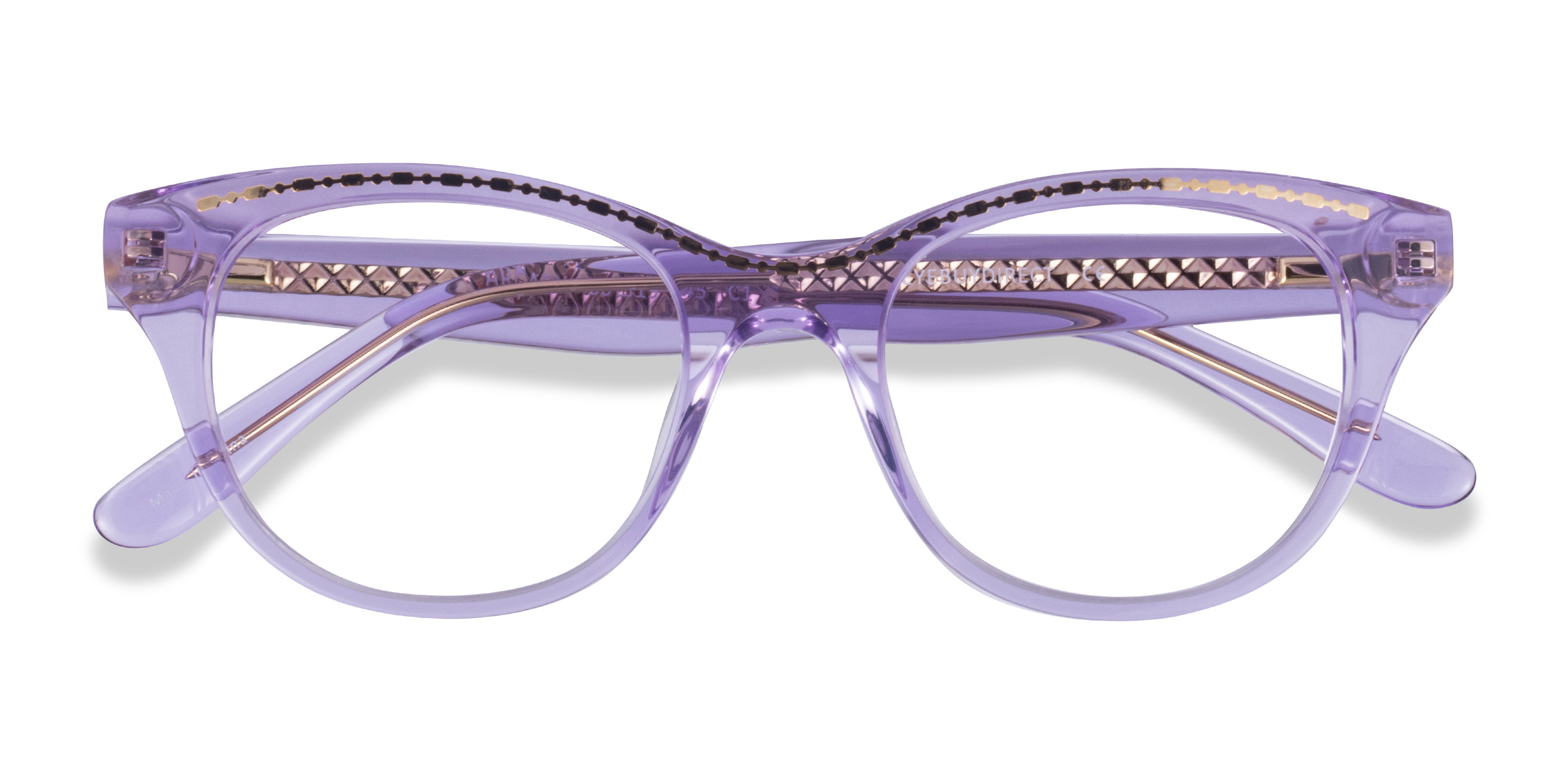 Clear Purple Gold Arcady -  Acétate Lunettes de vue