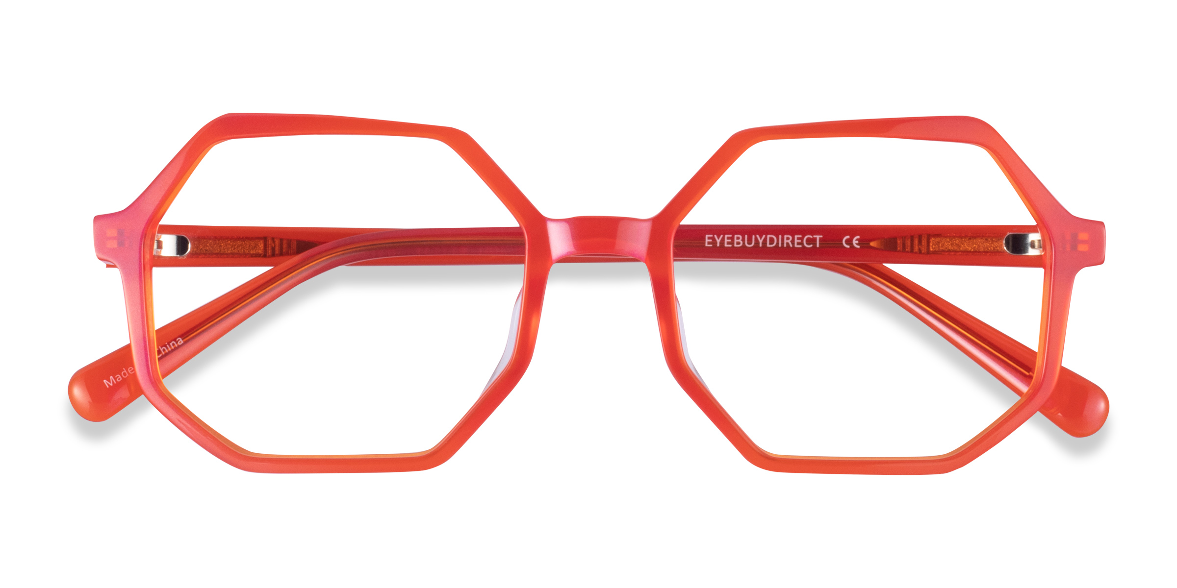 Iridescent Red Glister -  Acetate Eyeglasses
