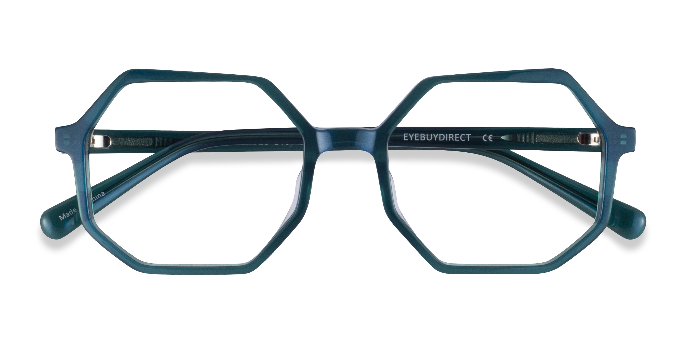 Iridescent Dark Green Glister -  Acétate Lunettes de vue
