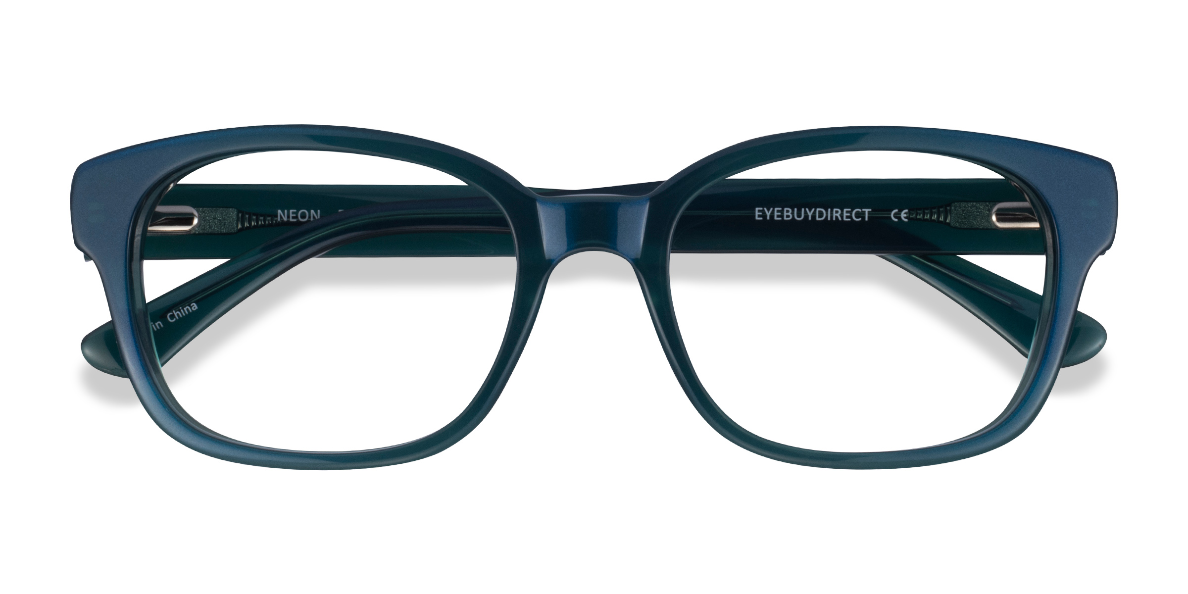 Iridescent Dark Green Neon - Acétate Lunettes de vue