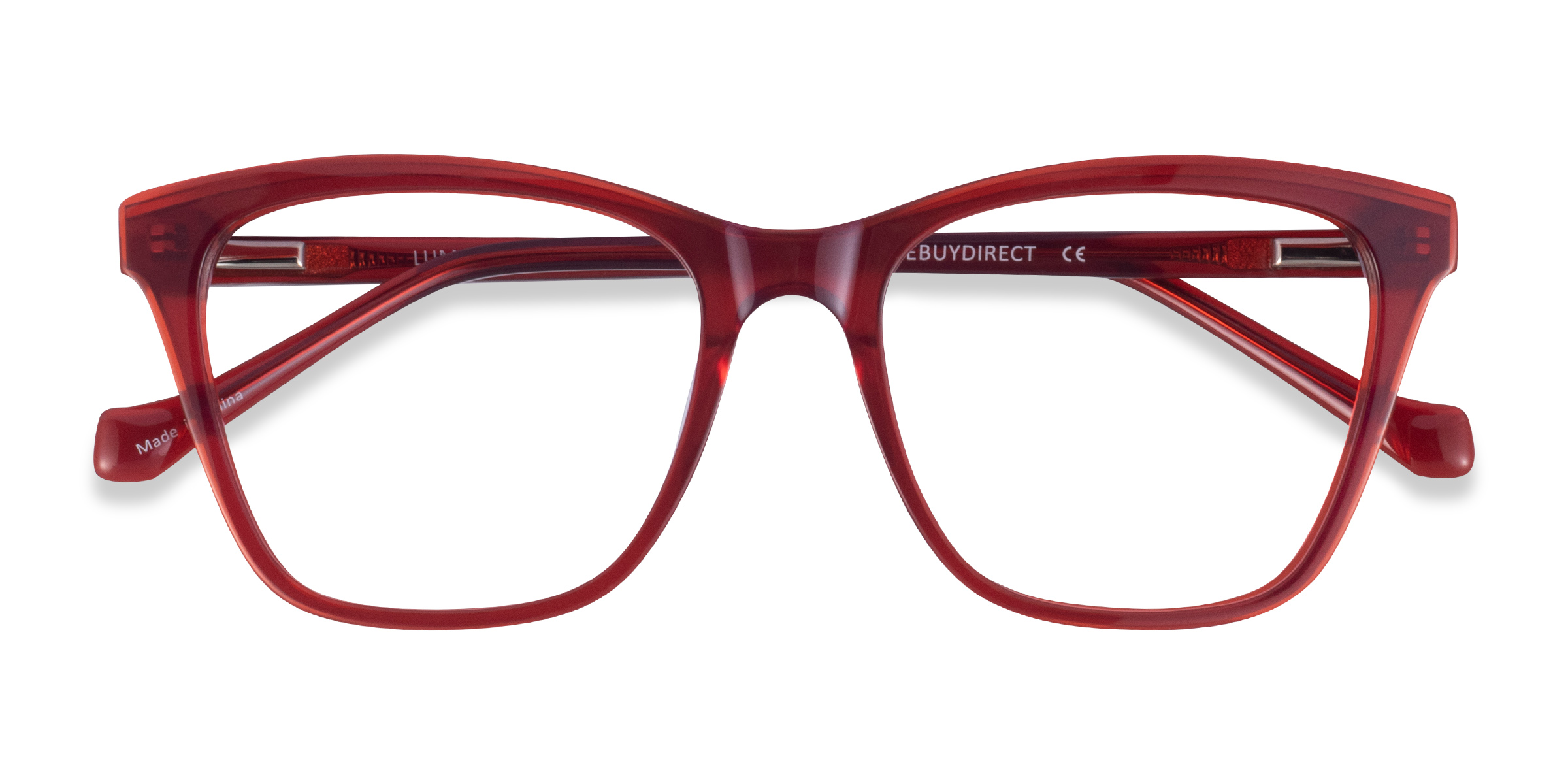 Iridescent Red Luminescence -  Acétate Lunettes de vue