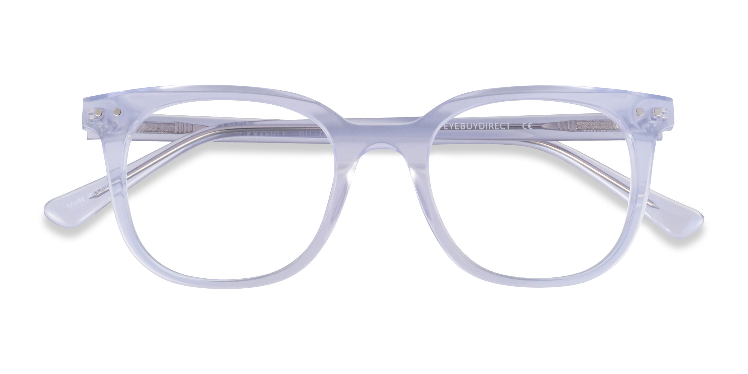 Iridescent Clear Kaleidoscope -  Acetate Eyeglasses
