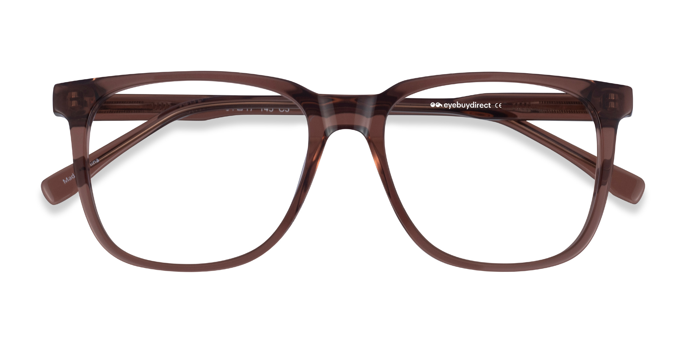 Clear Brown Latitude -  Acetate Eyeglasses