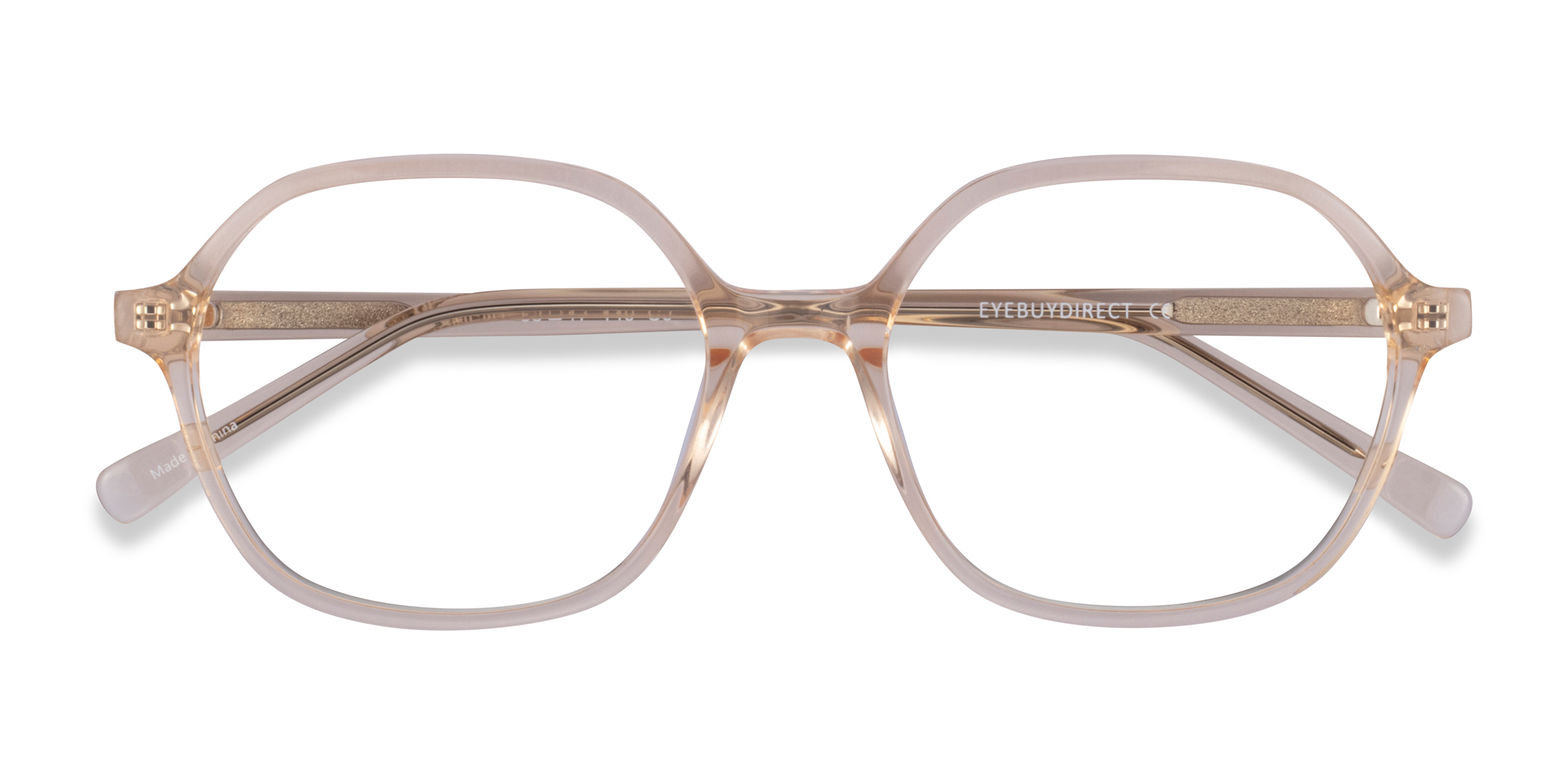 Clear Yellow Pigment -  Acetate Eyeglasses