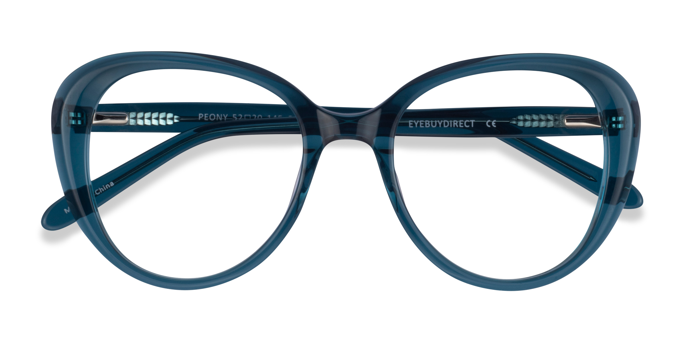 Clear Teal Peony -  Acétate Lunettes de vue