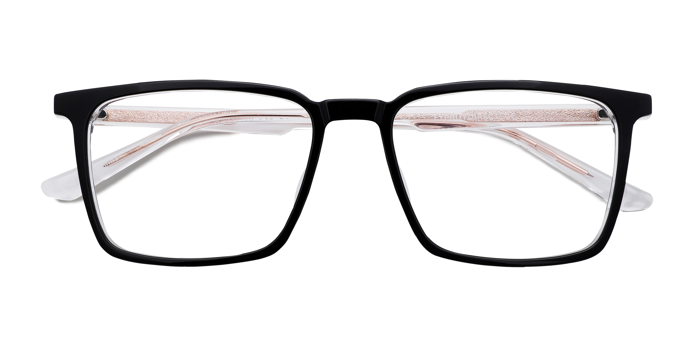 Black Clear Fjord - Acetate Eyeglasses